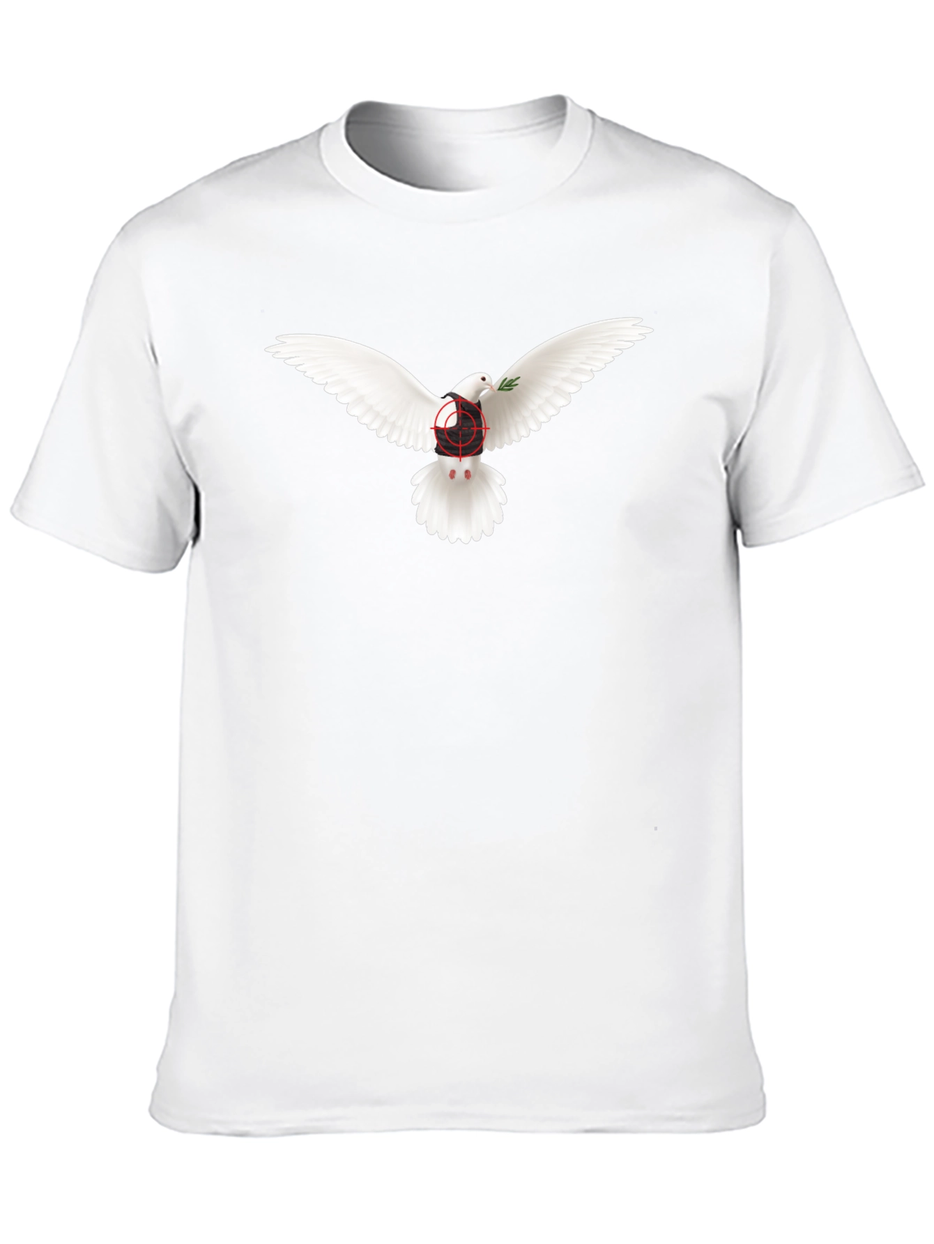 Dove Peace T-Shirt - Target Design - Black