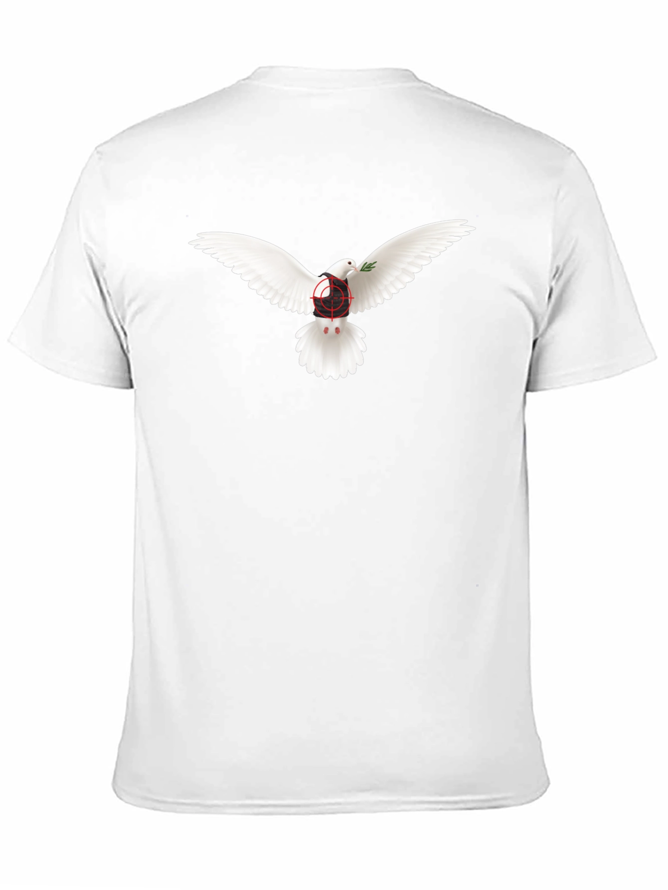 Dove Peace T-Shirt - Target Design - Black