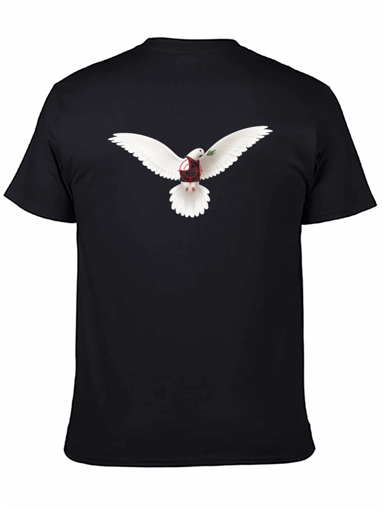 Dove Peace T-Shirt - Target Design - Black