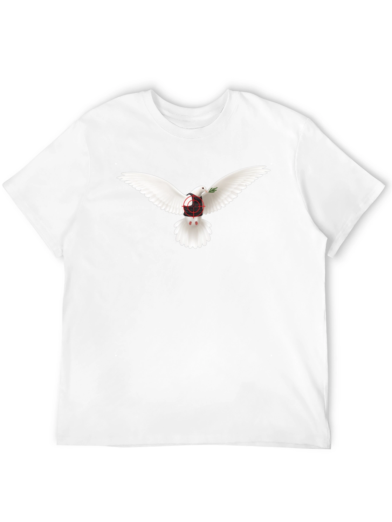 Dove Peace T-Shirt - Target Design - Black