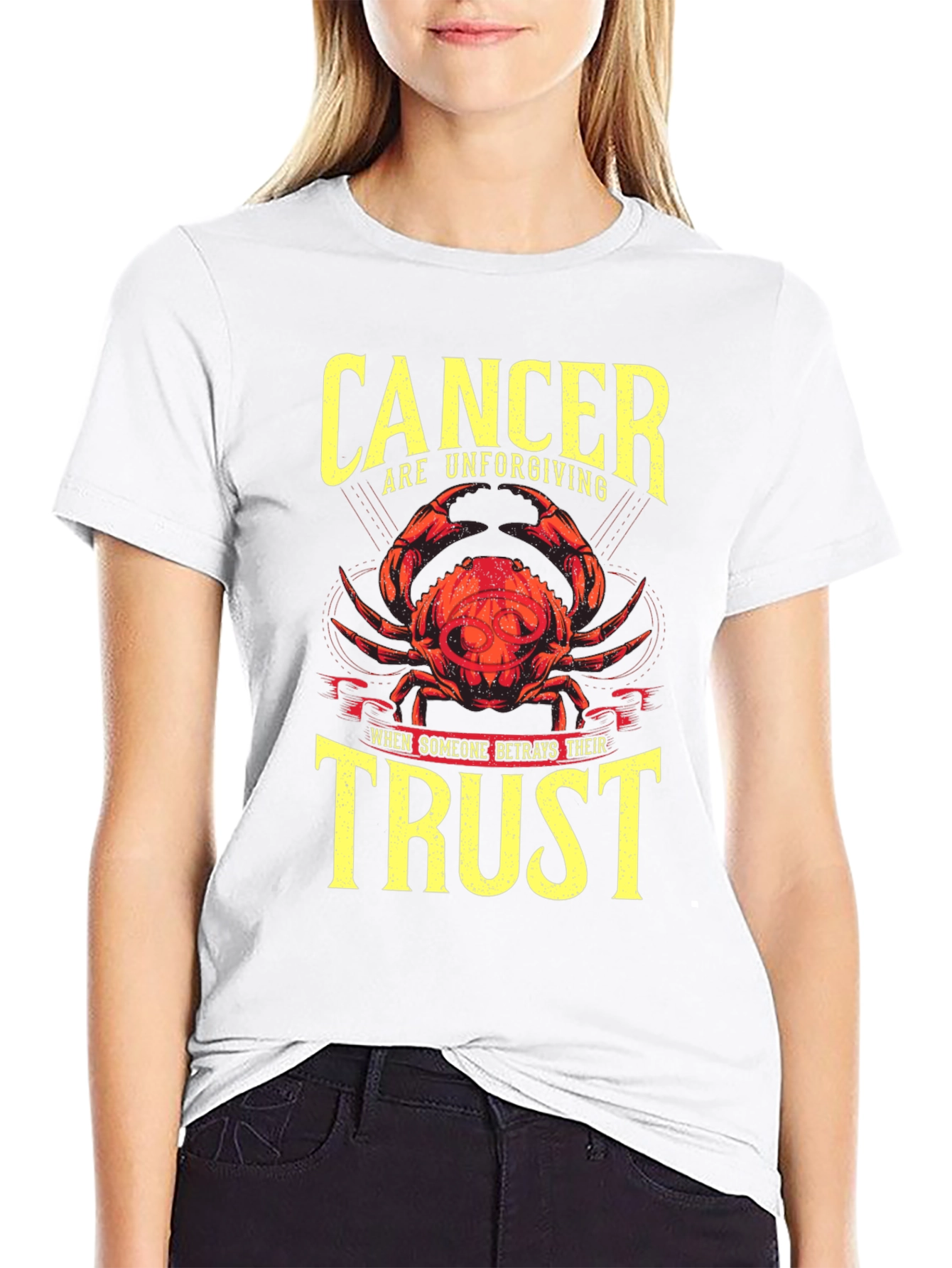 Cancer Zodiac Unforgiving Trust T-Shirt
