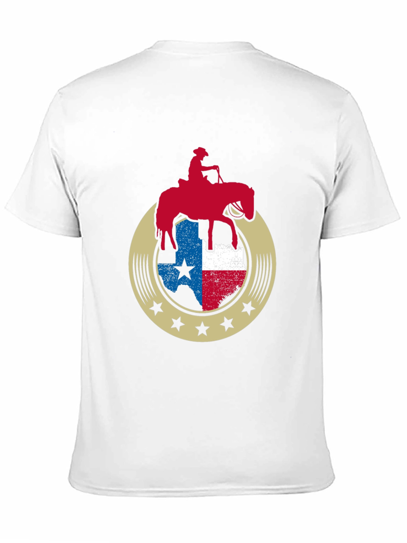 Texas Pride Horse Rider Graphic Tee - Black