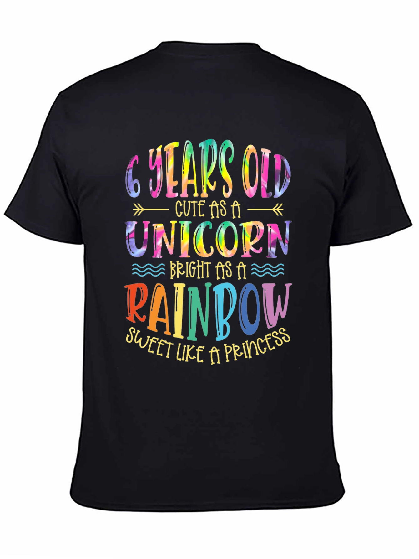 6 Year Old Unicorn Rainbow T-Shirt