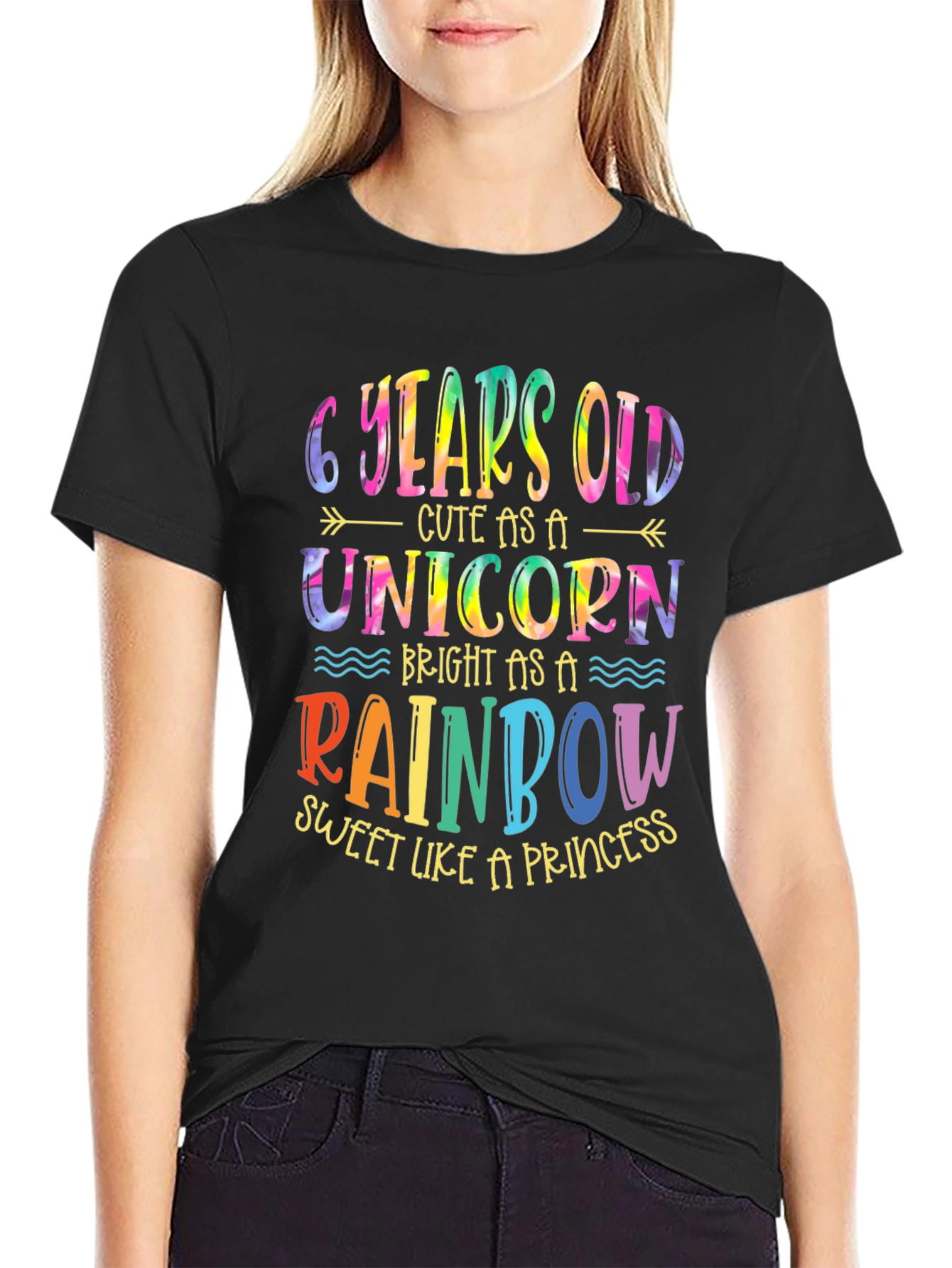 6 Year Old Unicorn Rainbow T-Shirt