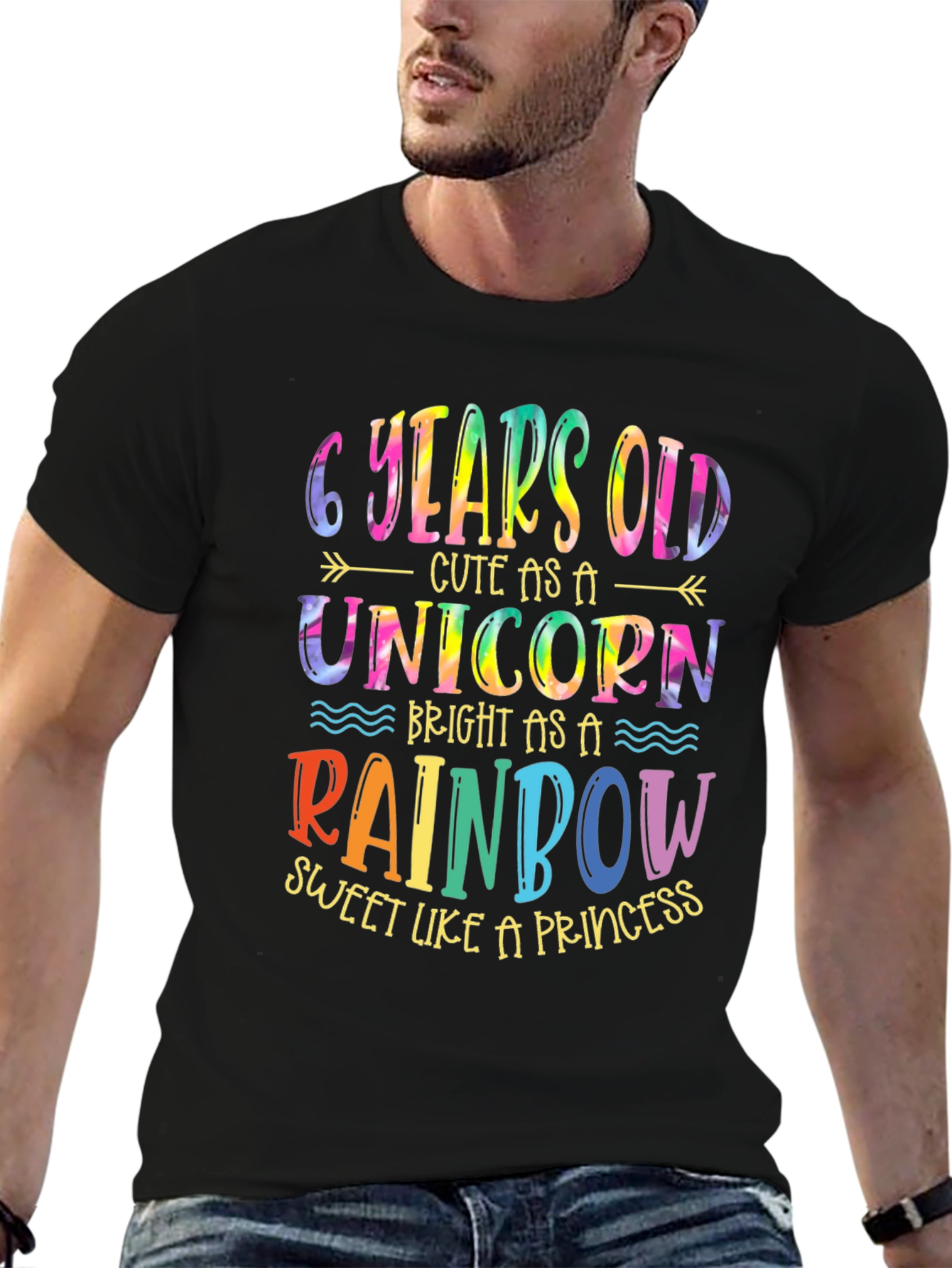 6 Year Old Unicorn Rainbow T-Shirt