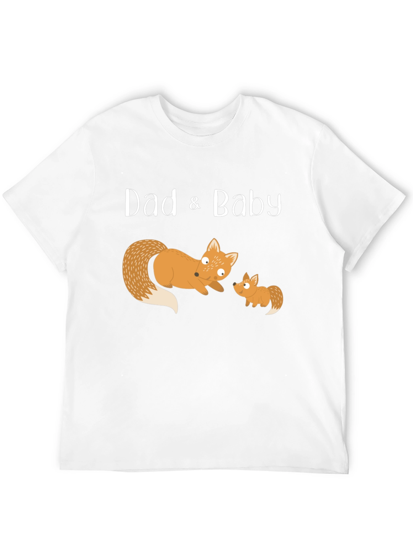 Dad & Baby Fox Matching T-Shirt - Black