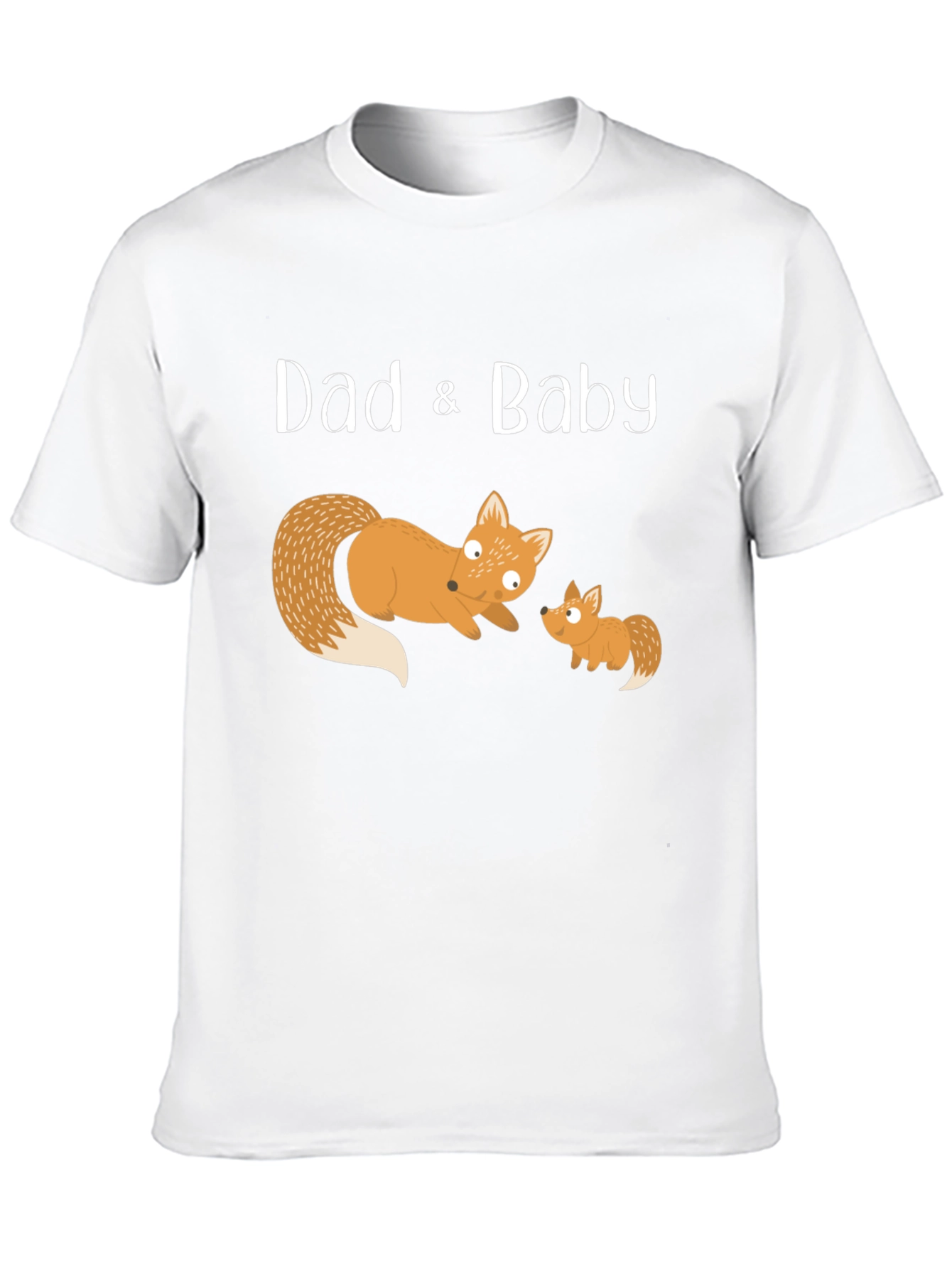 Dad & Baby Fox Matching T-Shirt - Black