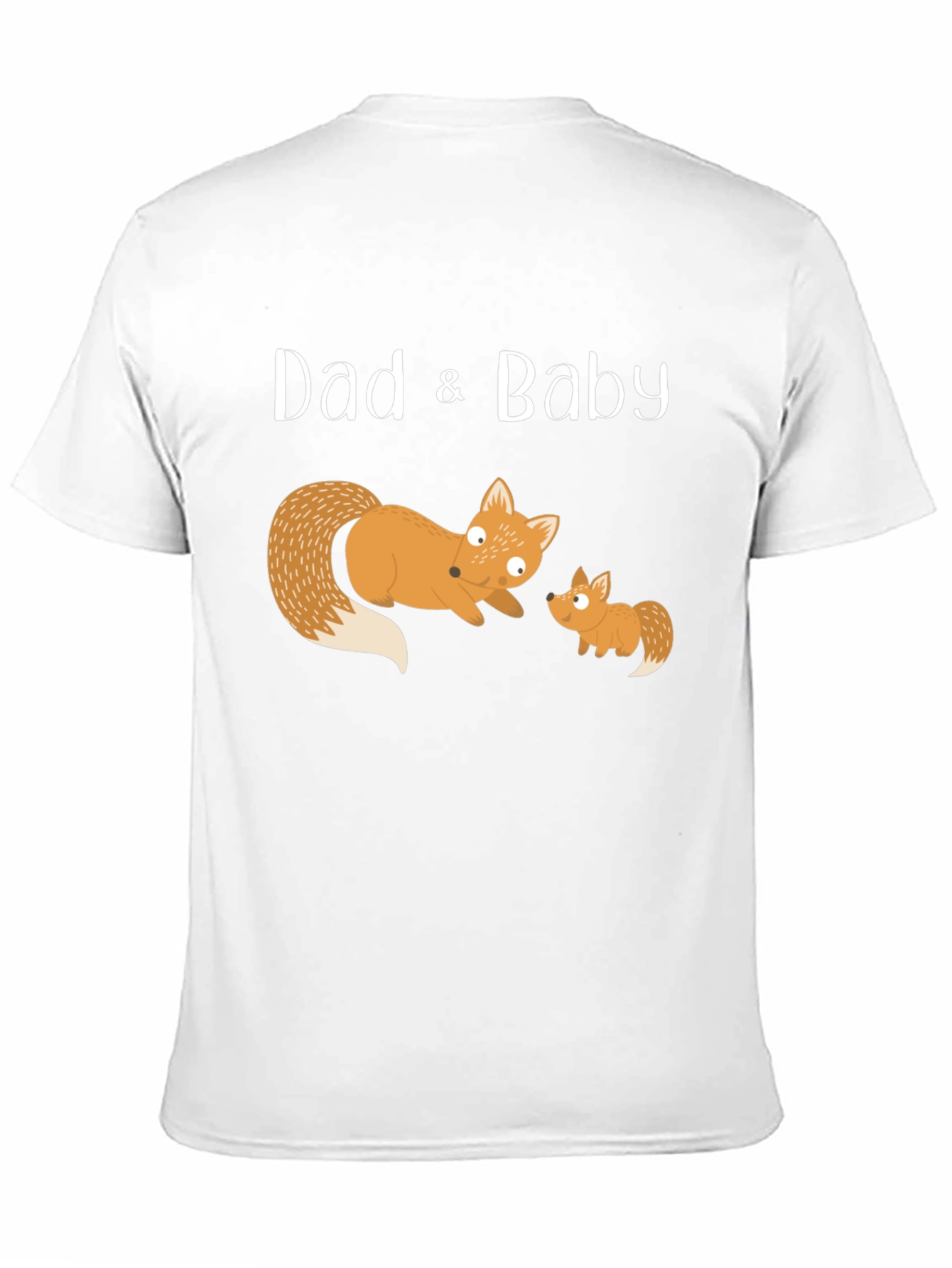 Dad & Baby Fox Matching T-Shirt - Black