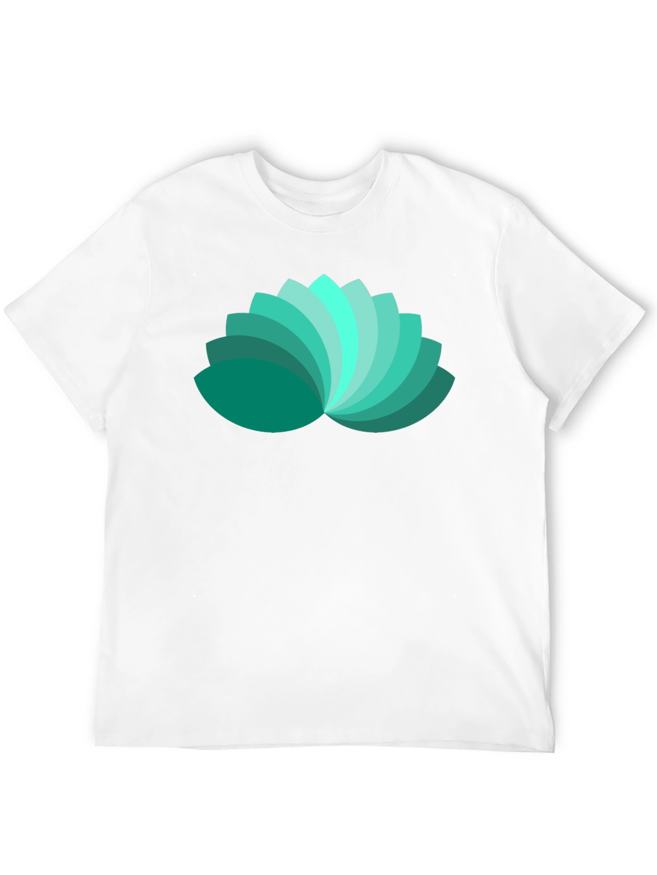 Lotus Petal Graphic Black T-Shirt