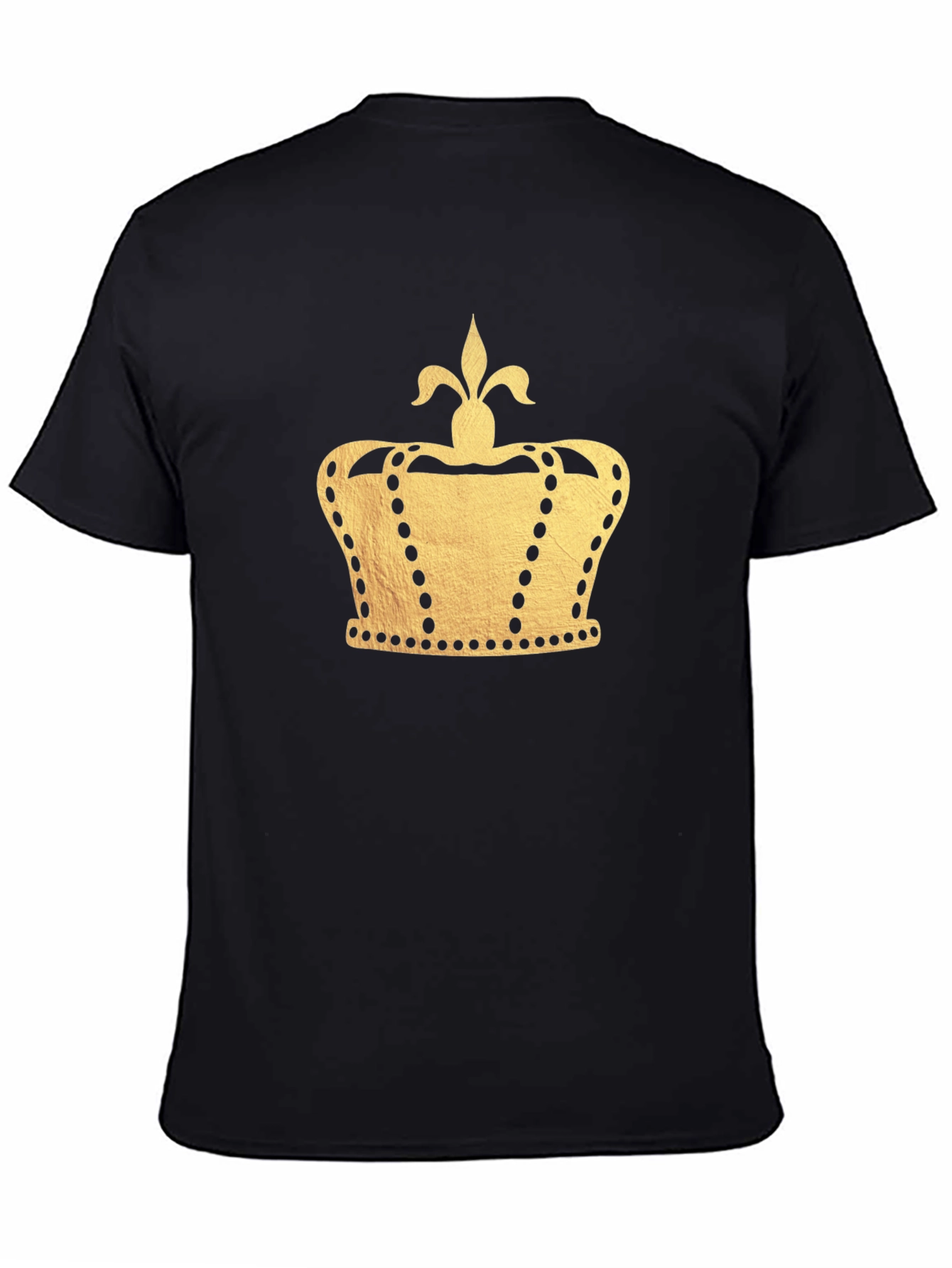 Gold Crown Graphic Black T-Shirt