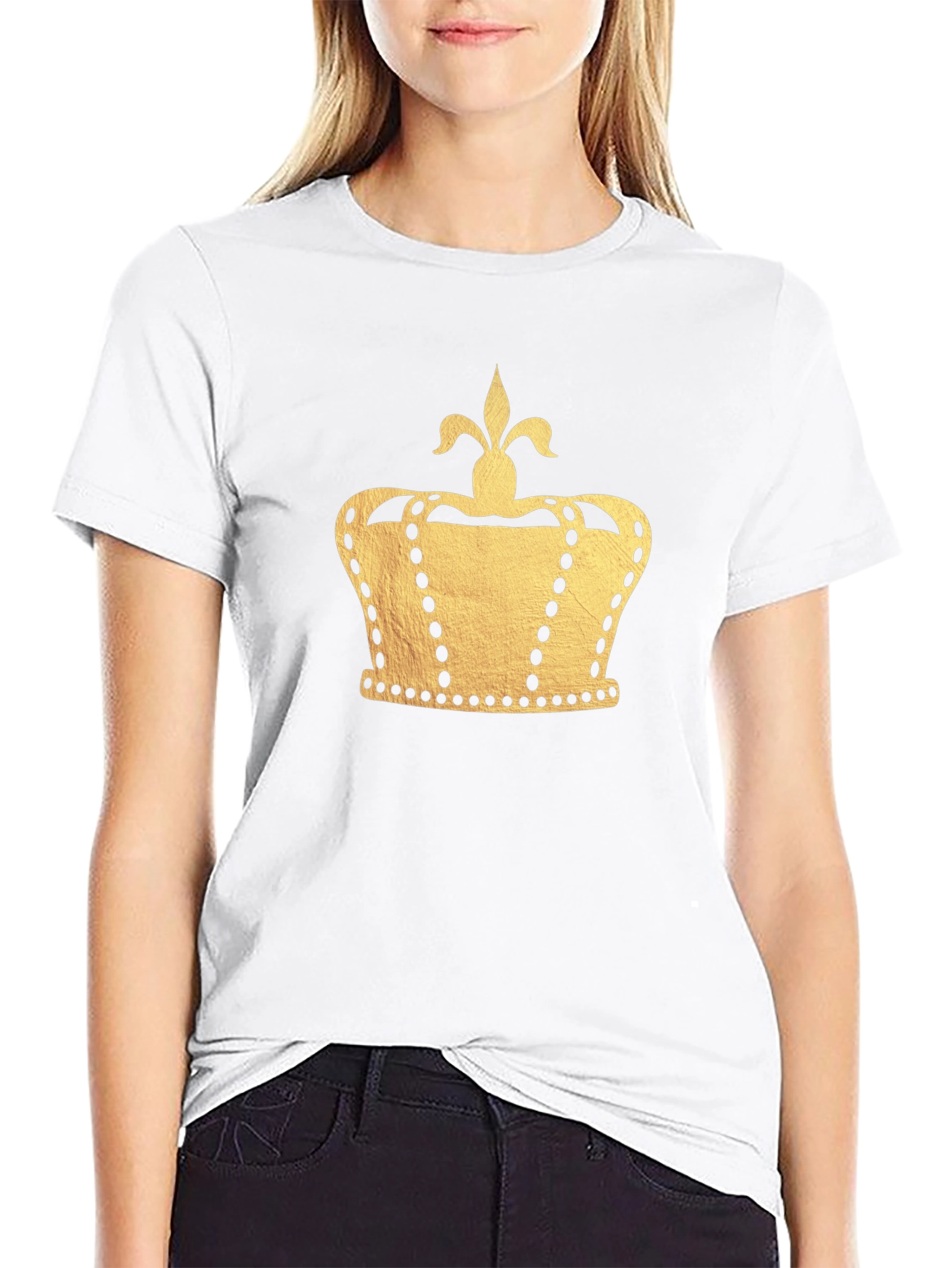 Gold Crown Graphic Black T-Shirt