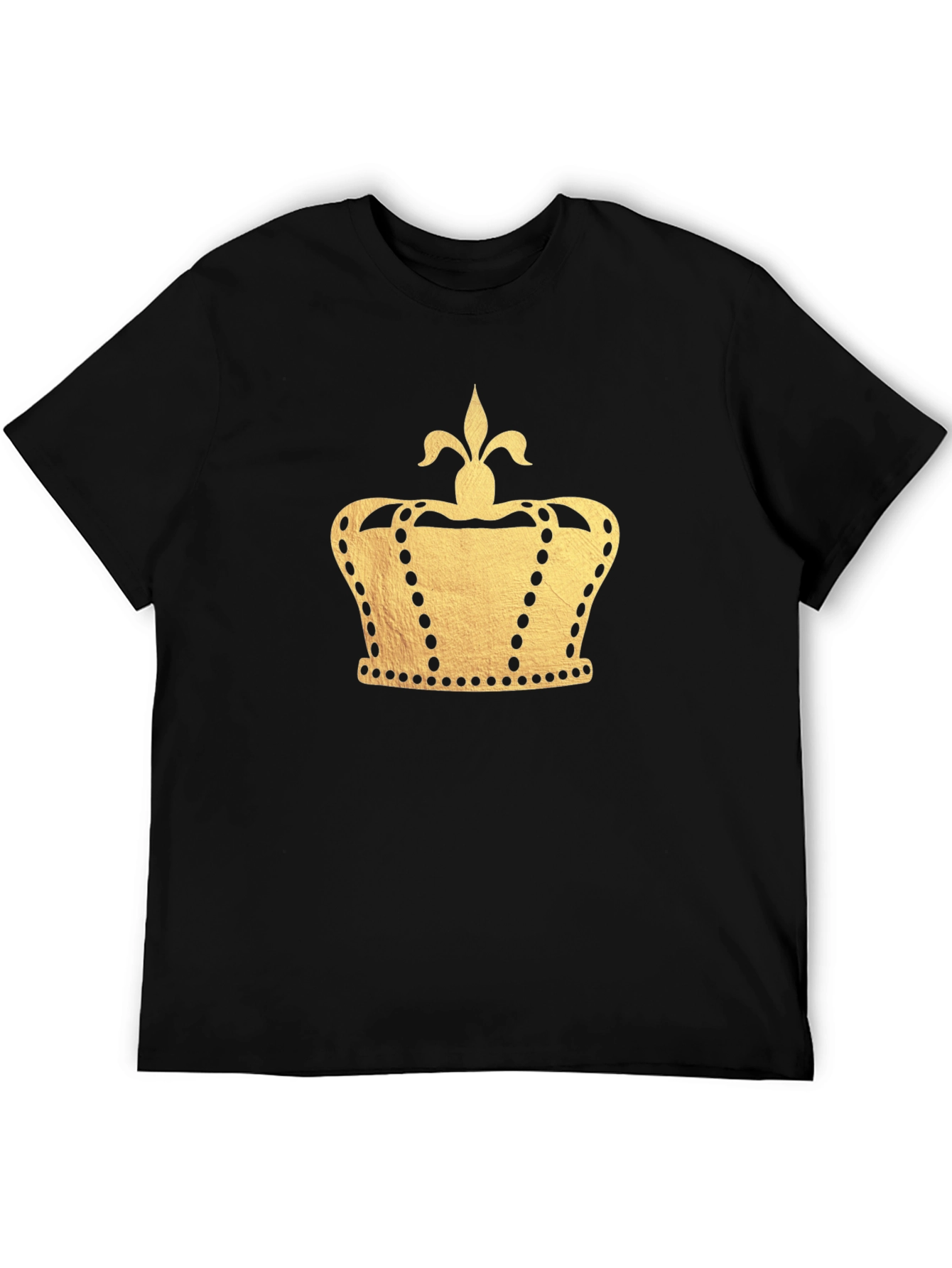 Gold Crown Graphic Black T-Shirt