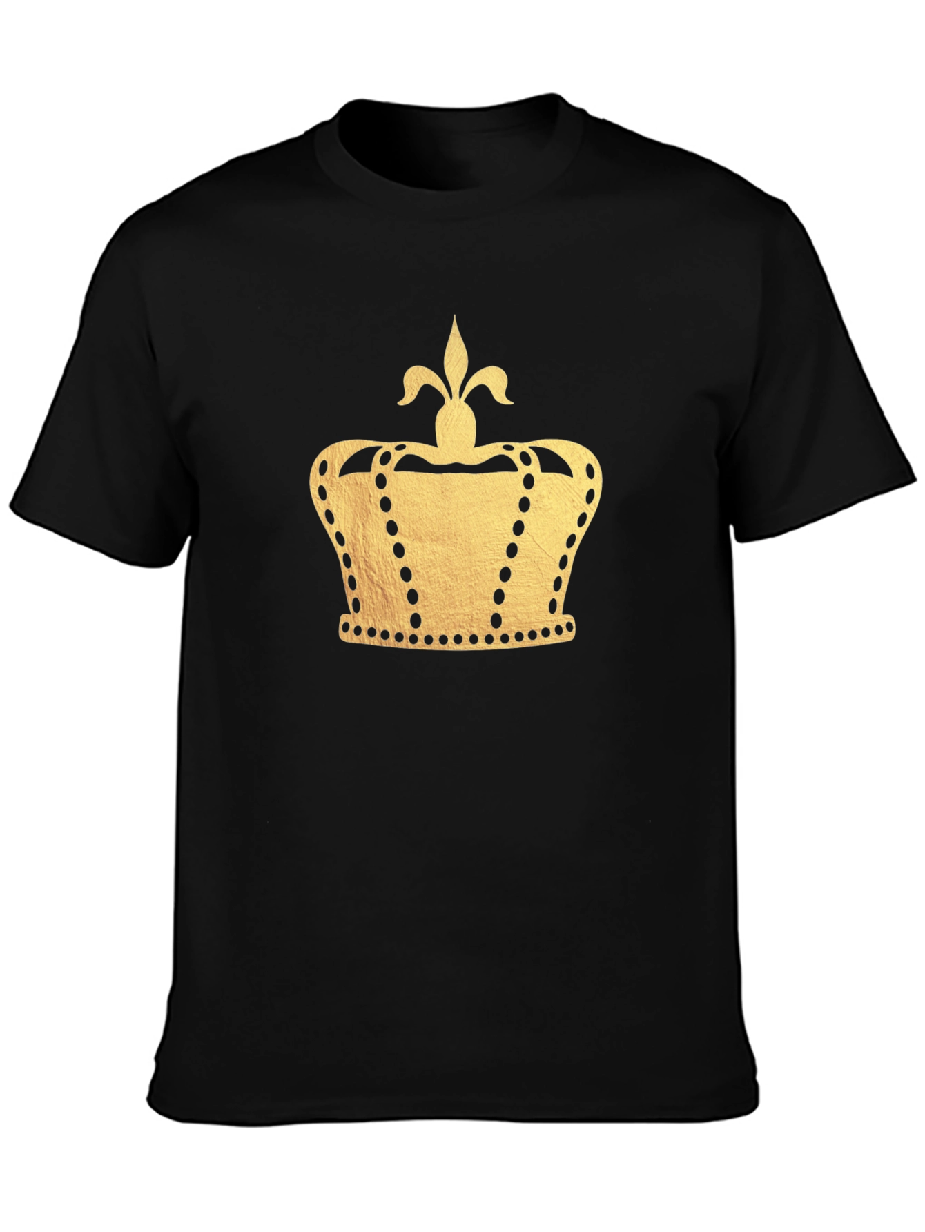 Gold Crown Graphic Black T-Shirt