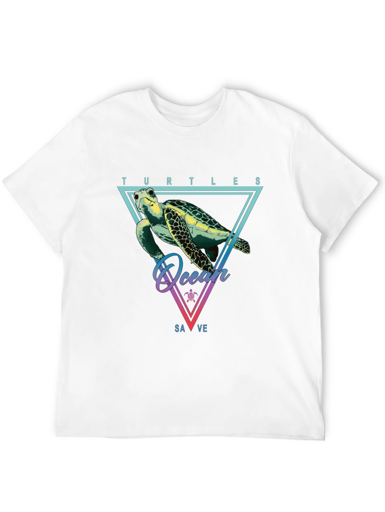 Save the Turtles Graphic T-Shirt - Ocean Conservation Tee