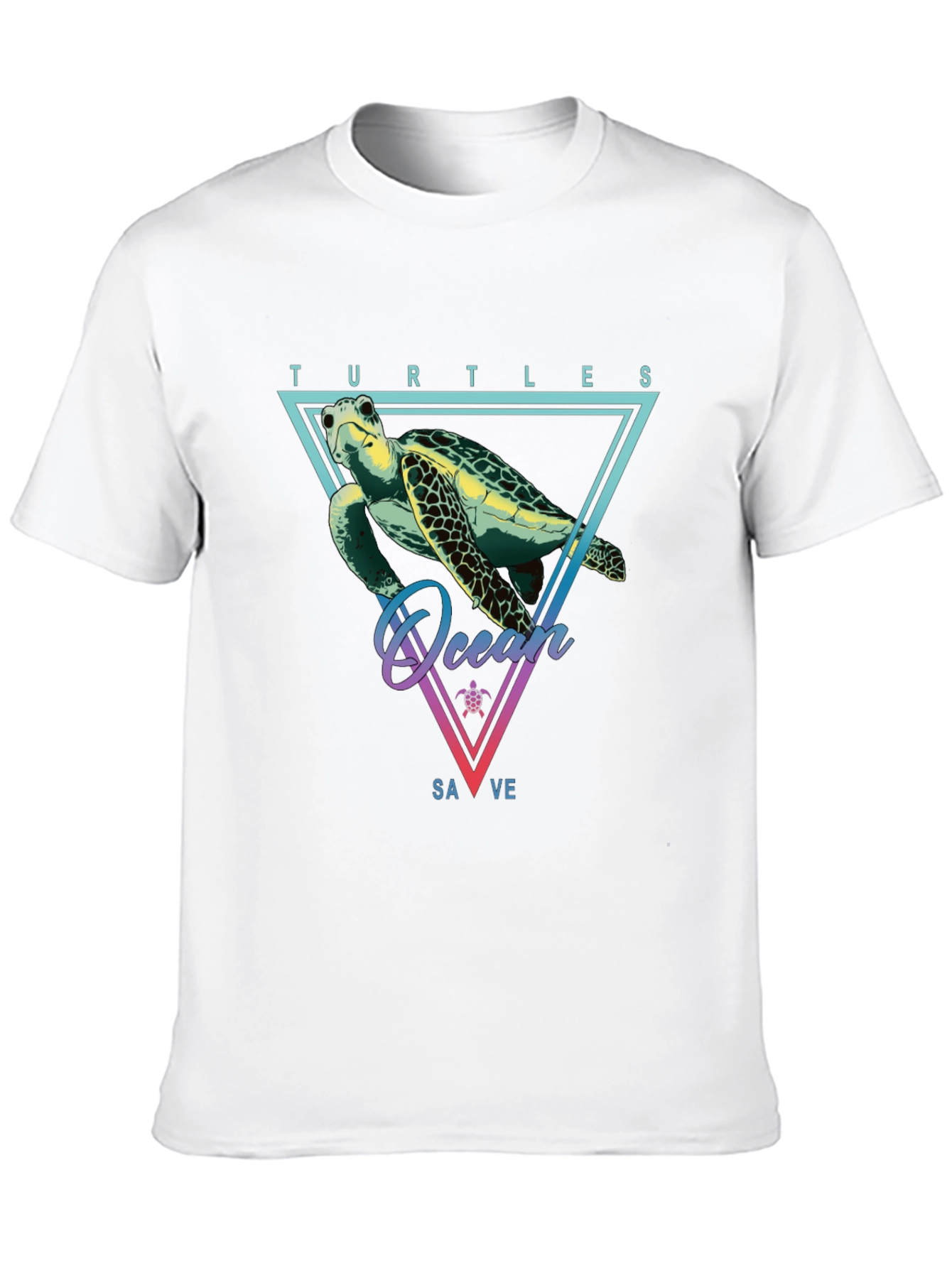 Save the Turtles Graphic T-Shirt - Ocean Conservation Tee