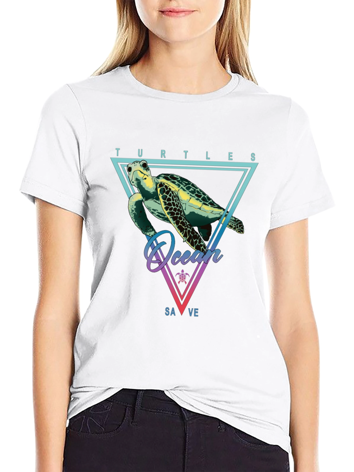 Save the Turtles Graphic T-Shirt - Ocean Conservation Tee