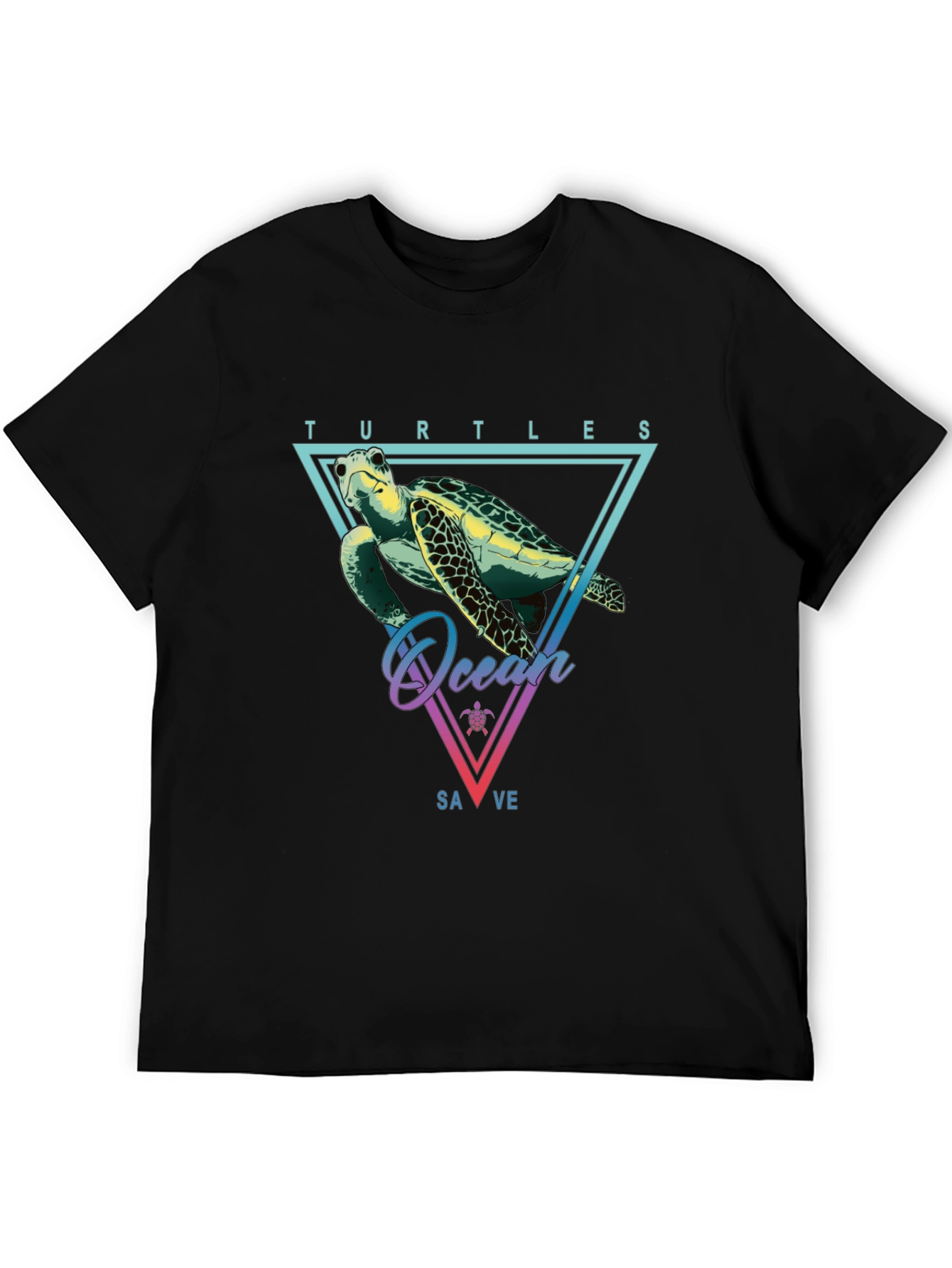 Save the Turtles Graphic T-Shirt - Ocean Conservation Tee