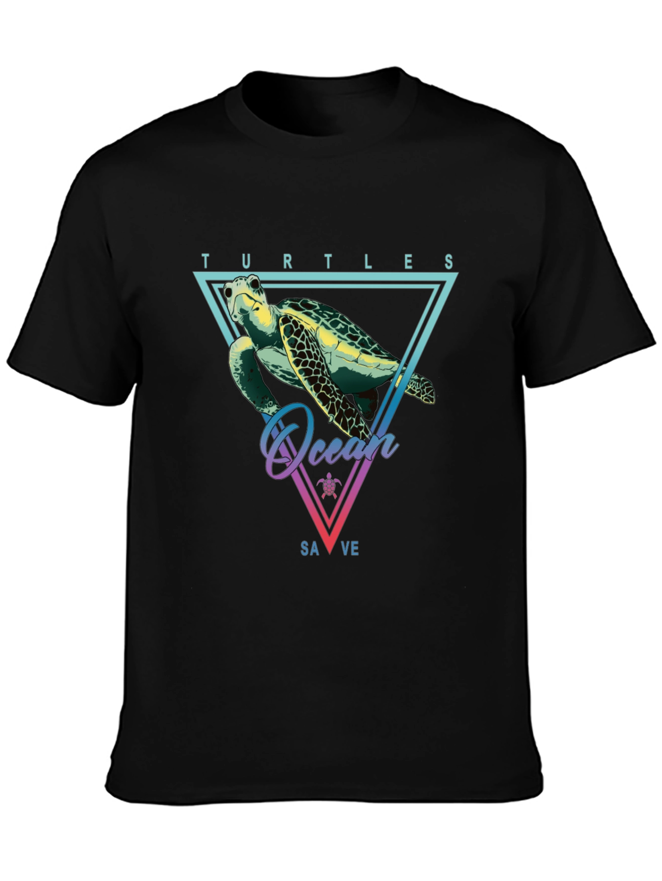 Save the Turtles Graphic T-Shirt - Ocean Conservation Tee