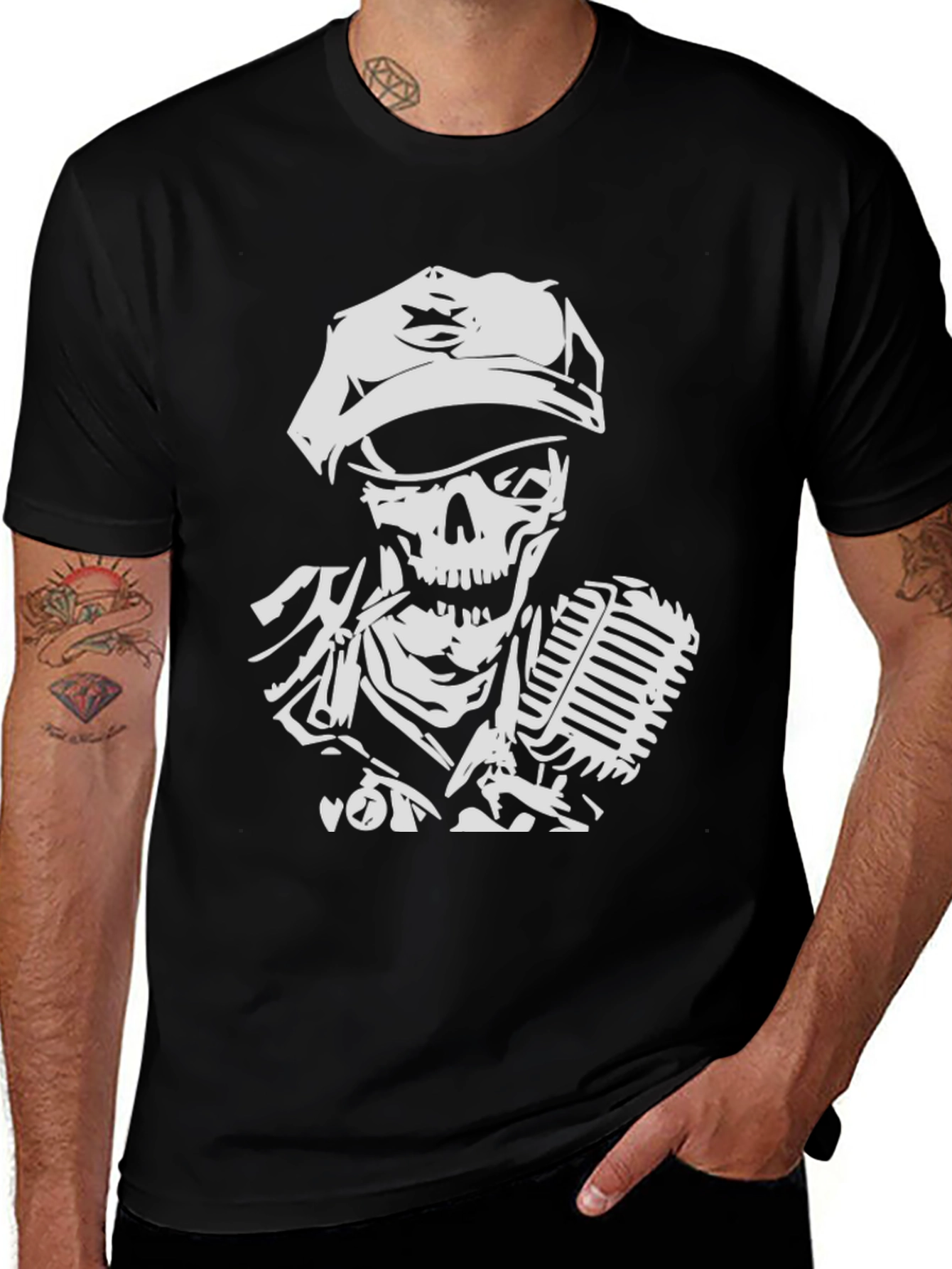 Skull Singer Graphic Tee