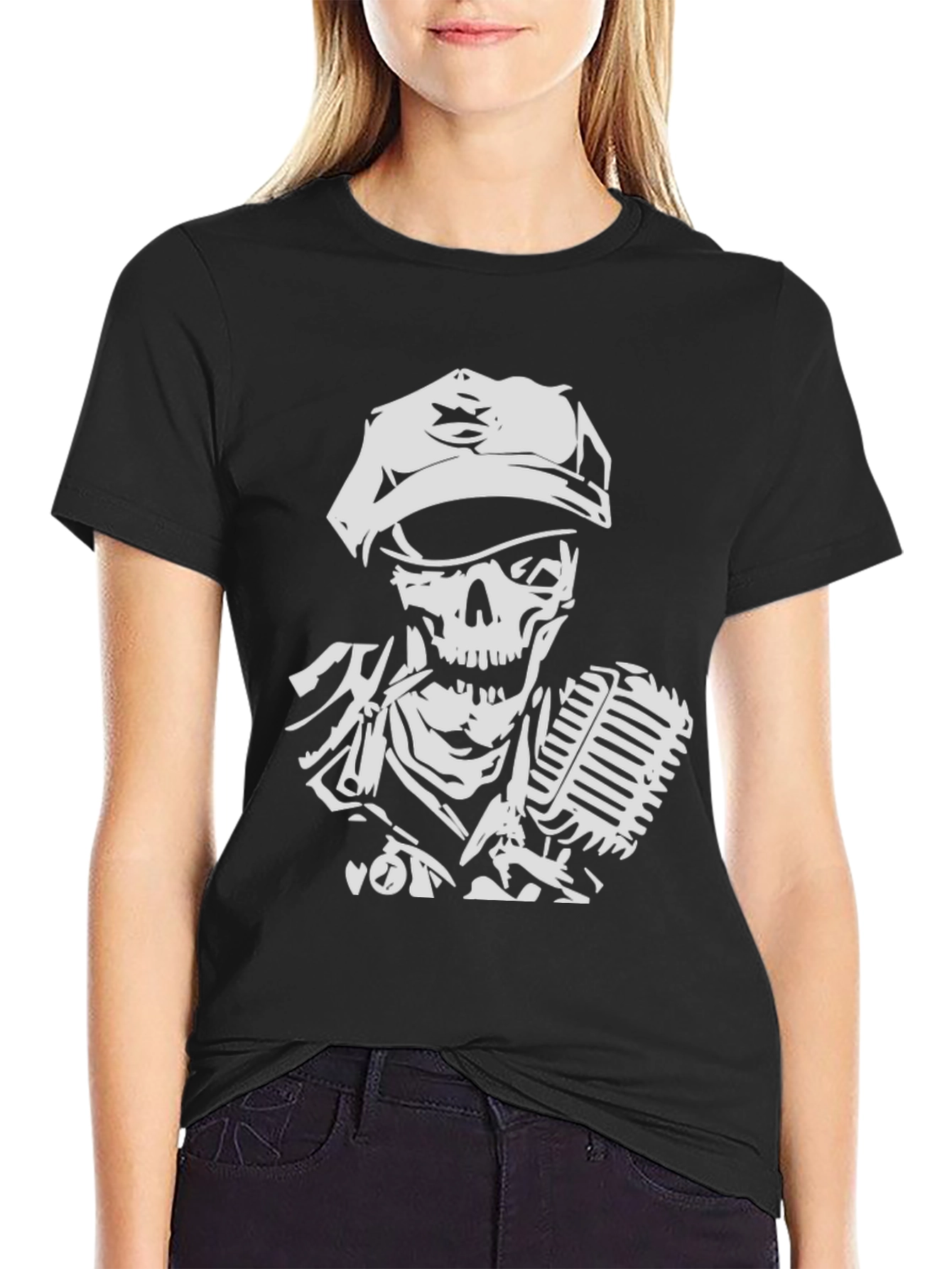 Skull Singer Graphic Tee