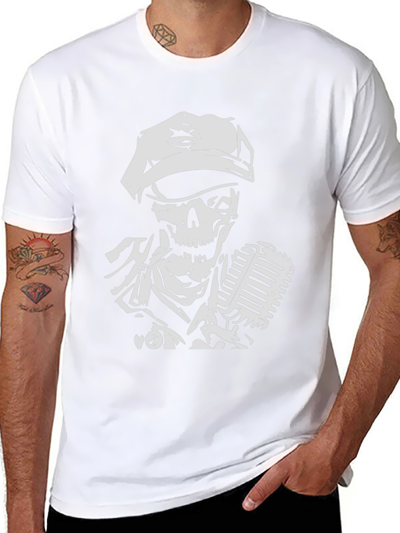 Skull Singer Graphic Tee