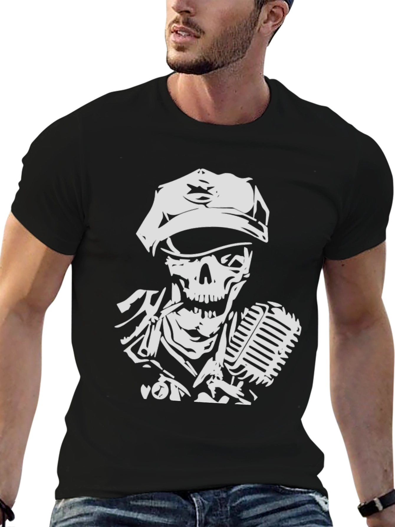 Skull Singer Graphic Tee