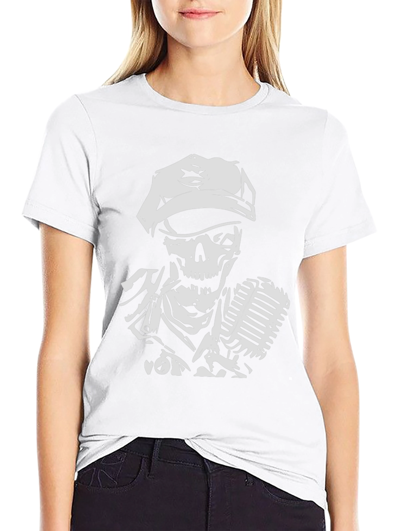 Skull Singer Graphic Tee
