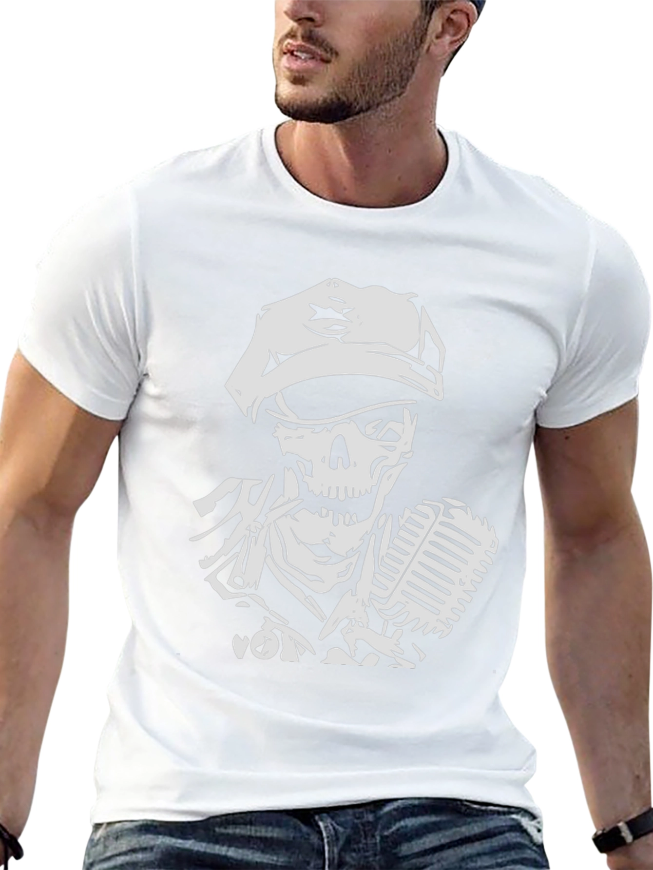 Skull Singer Graphic Tee