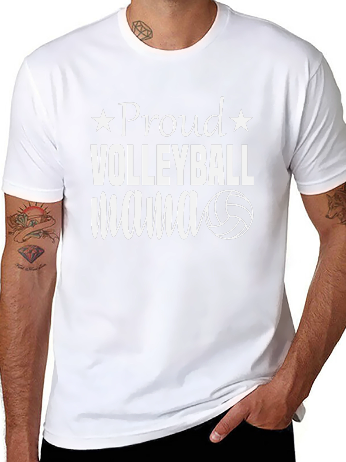 Proud Volleyball Mama Graphic Tee