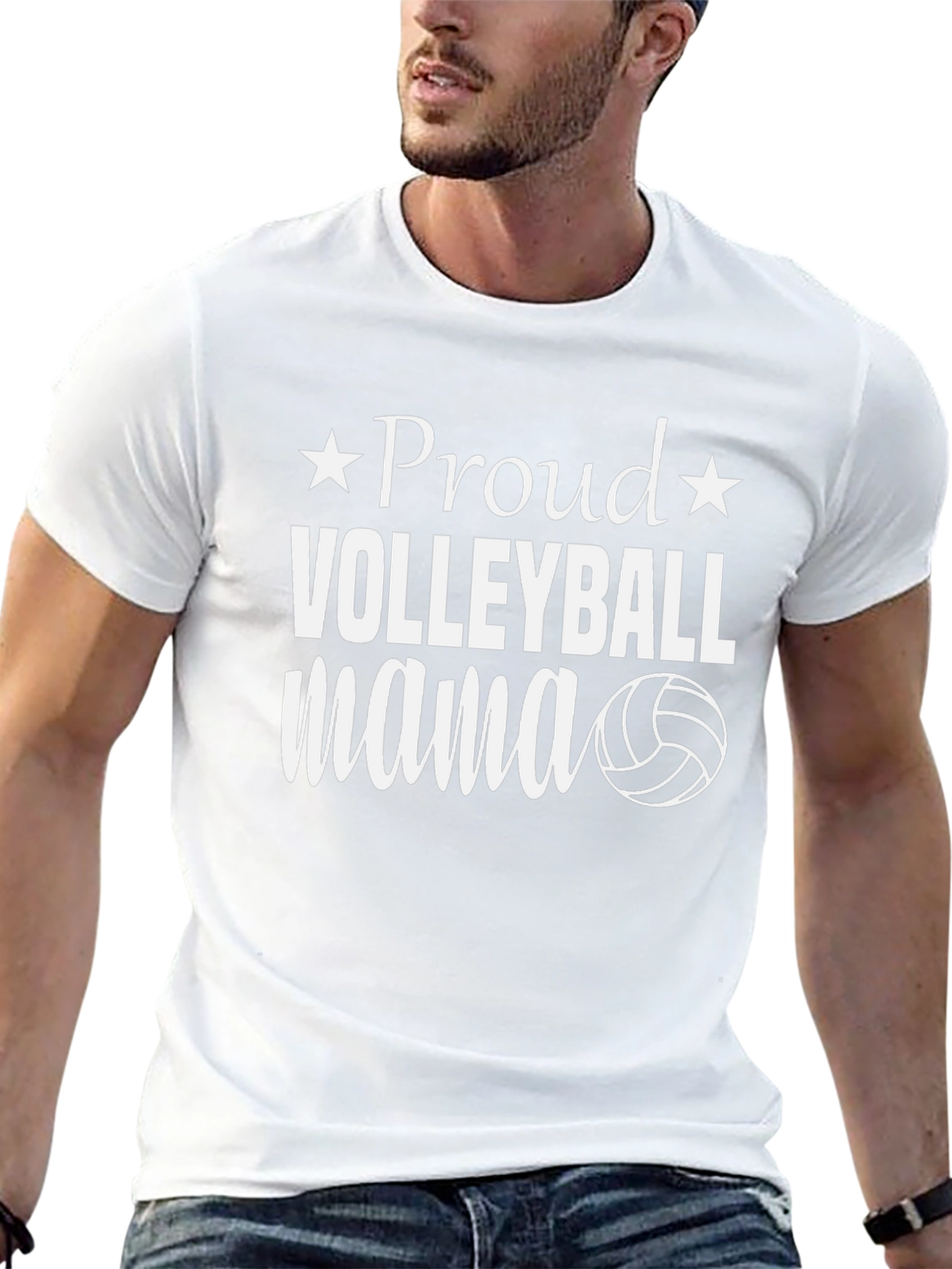 Proud Volleyball Mama Graphic Tee