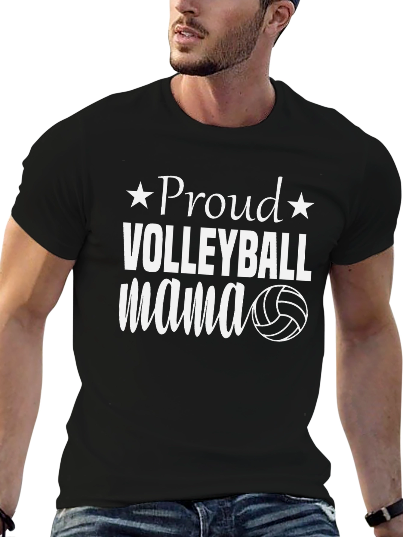 Proud Volleyball Mama Graphic Tee