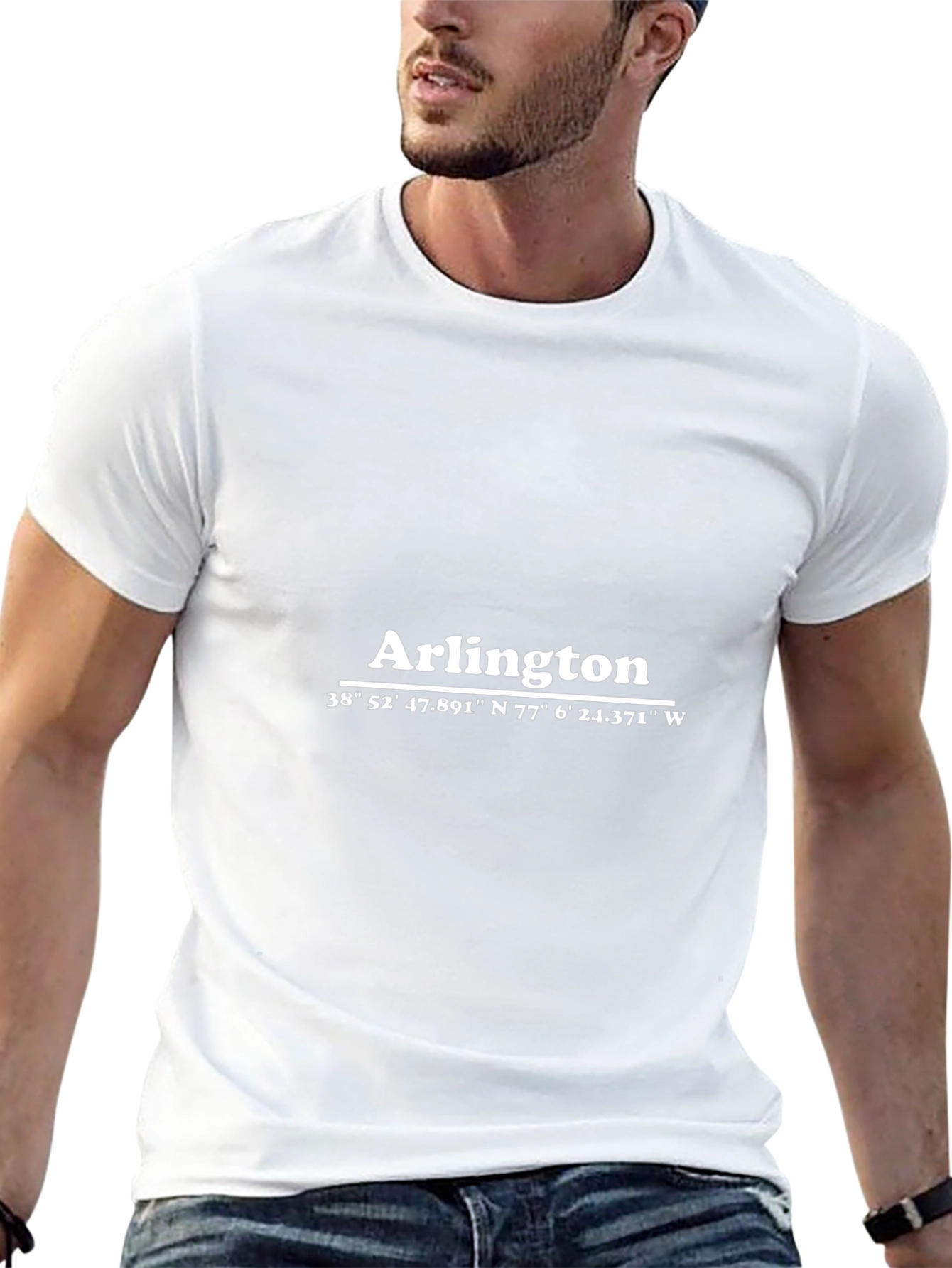 Arlington Coordinates Black T-Shirt
