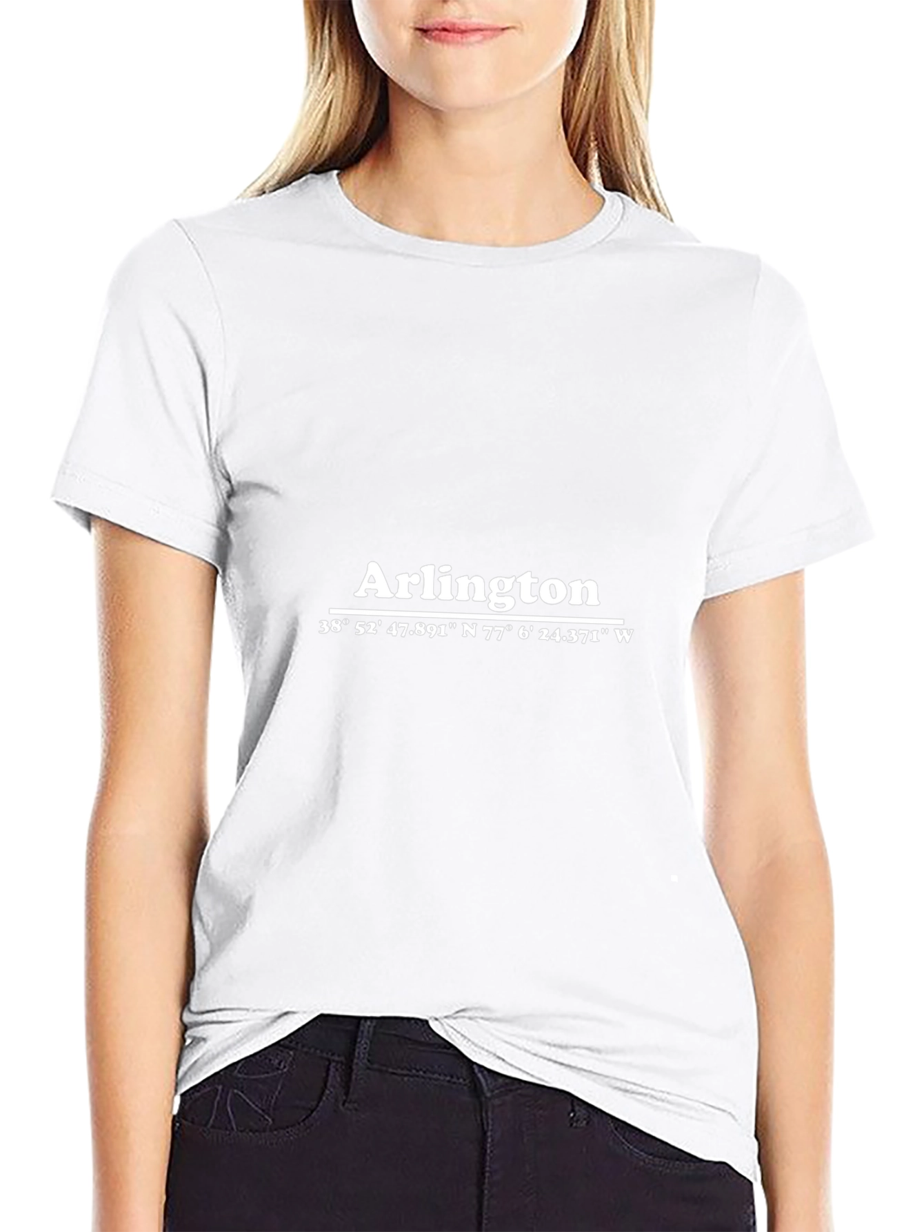 Arlington Coordinates Black T-Shirt