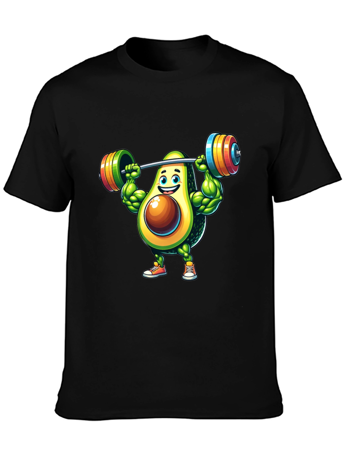 Avocado Gym Workout Graphic T-Shirt