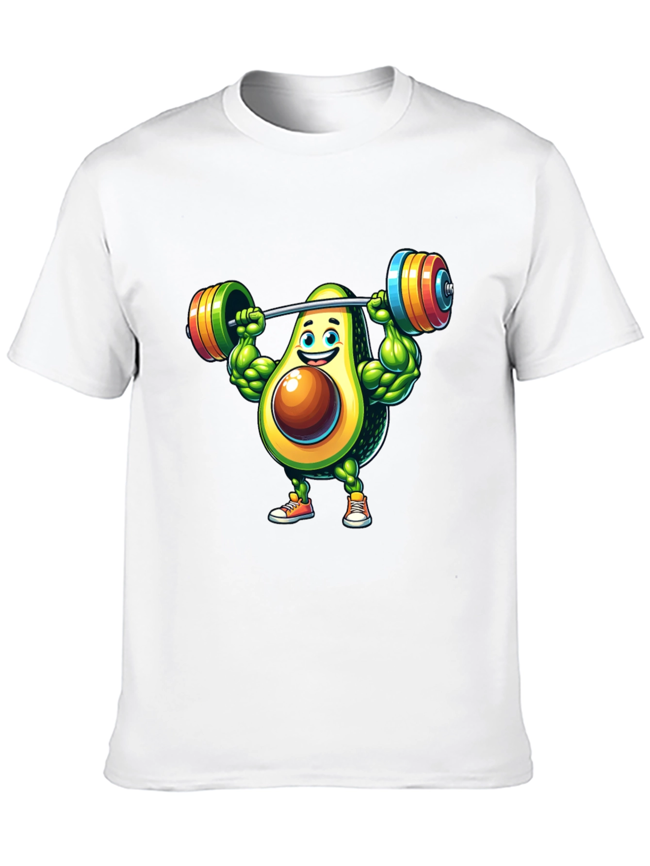 Avocado Gym Workout Graphic T-Shirt