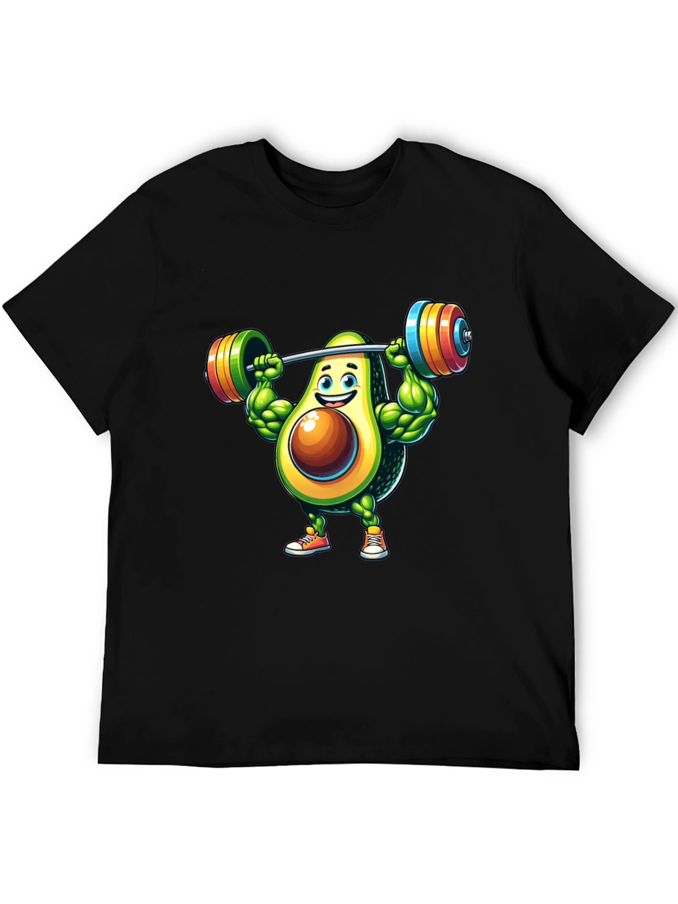 Avocado Gym Workout Graphic T-Shirt
