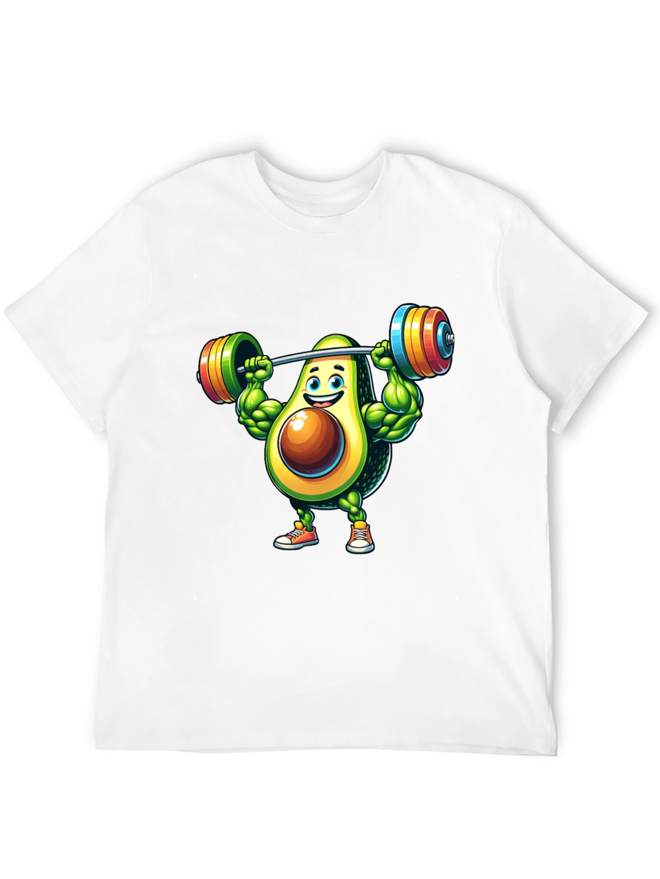 Avocado Gym Workout Graphic T-Shirt