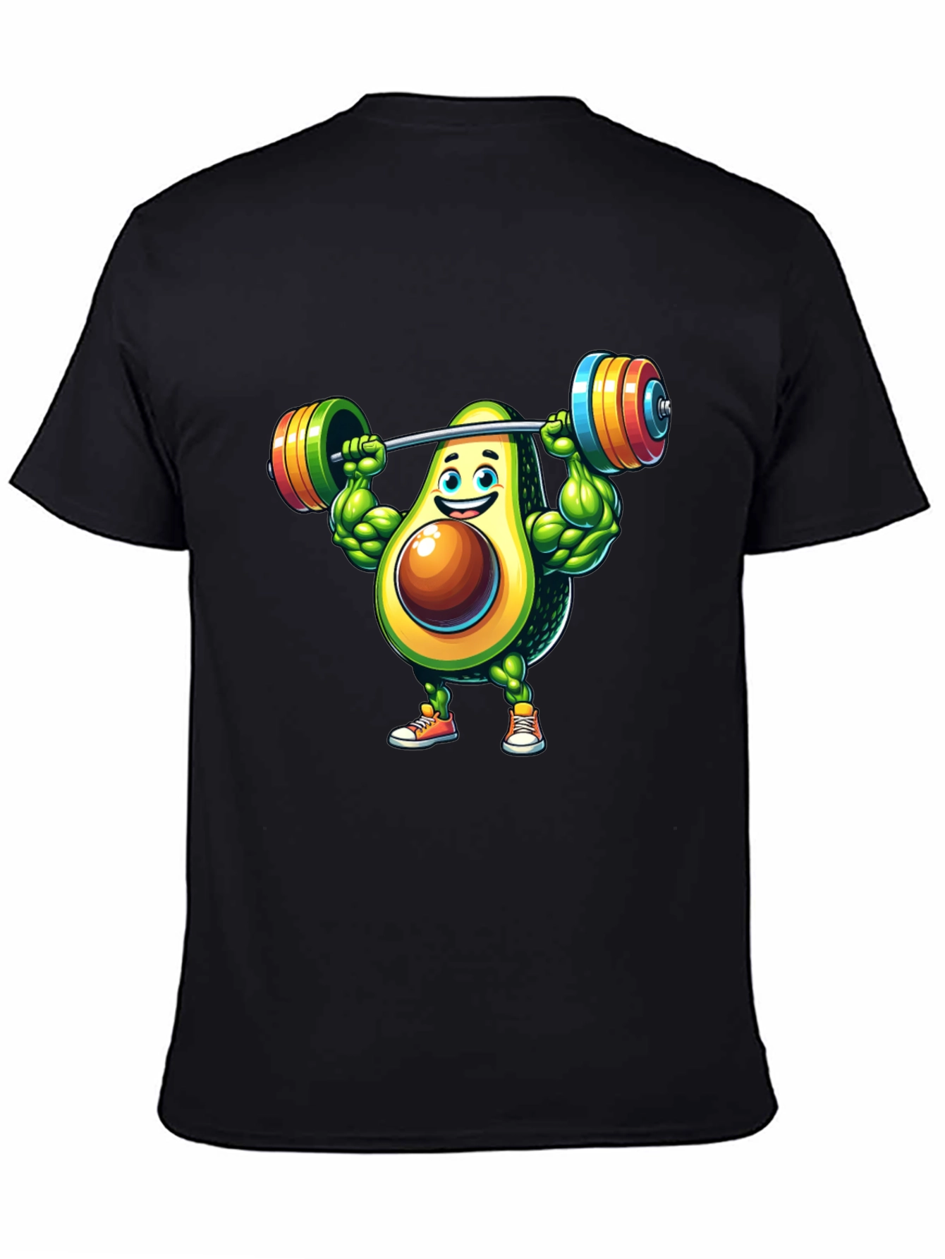 Avocado Gym Workout Graphic T-Shirt