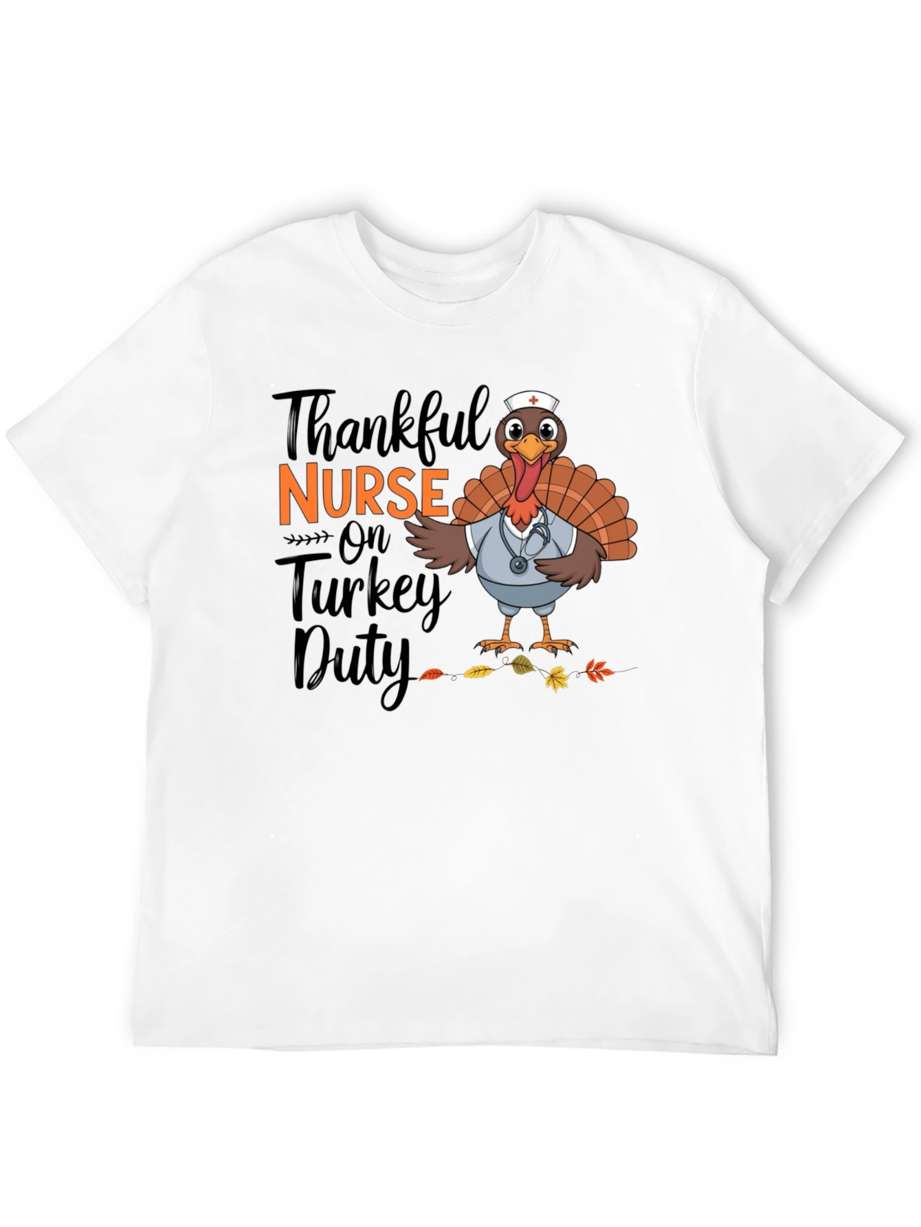 Thankful Nurse Turkey Duty T-Shirt