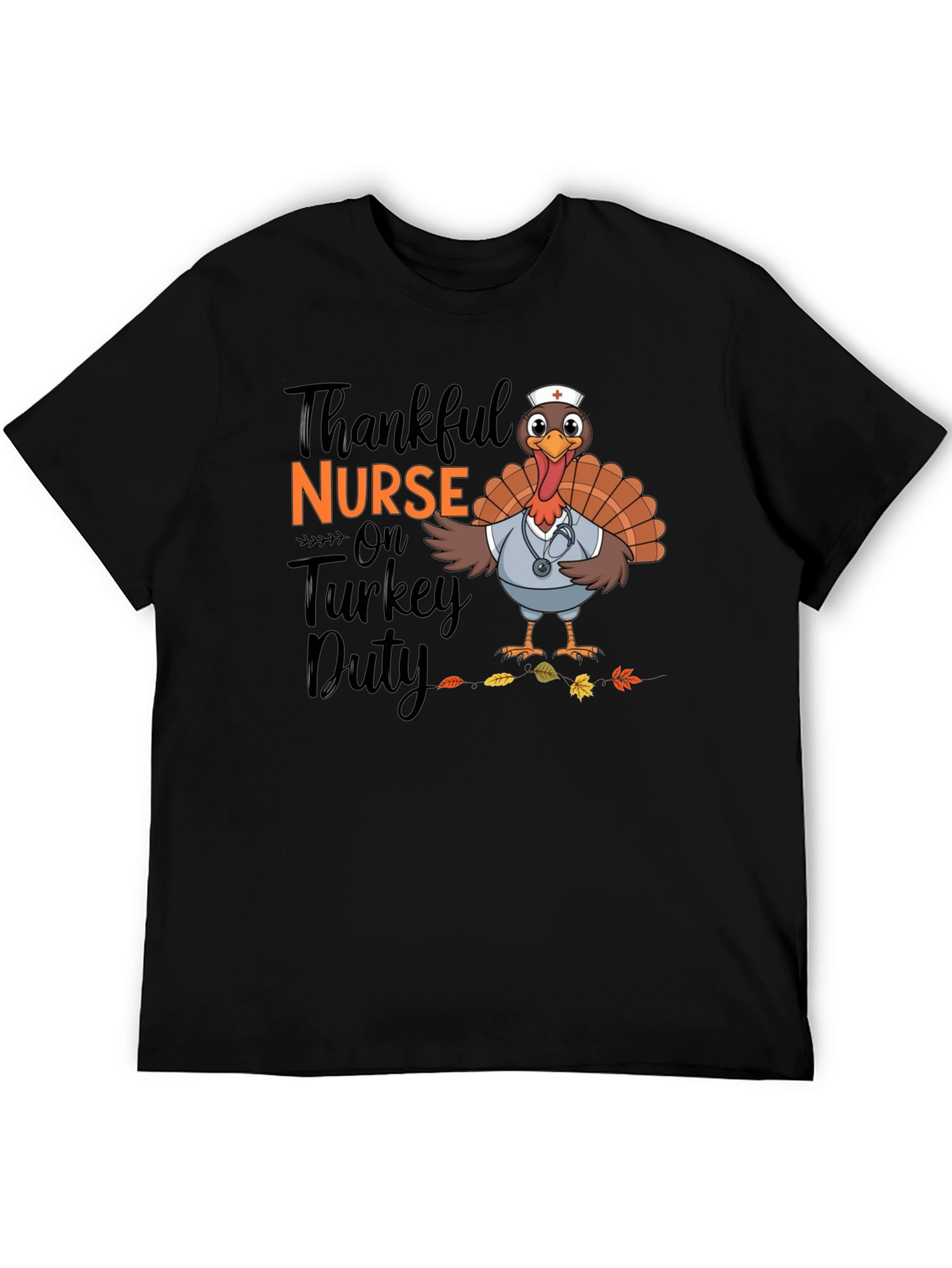 Thankful Nurse Turkey Duty T-Shirt