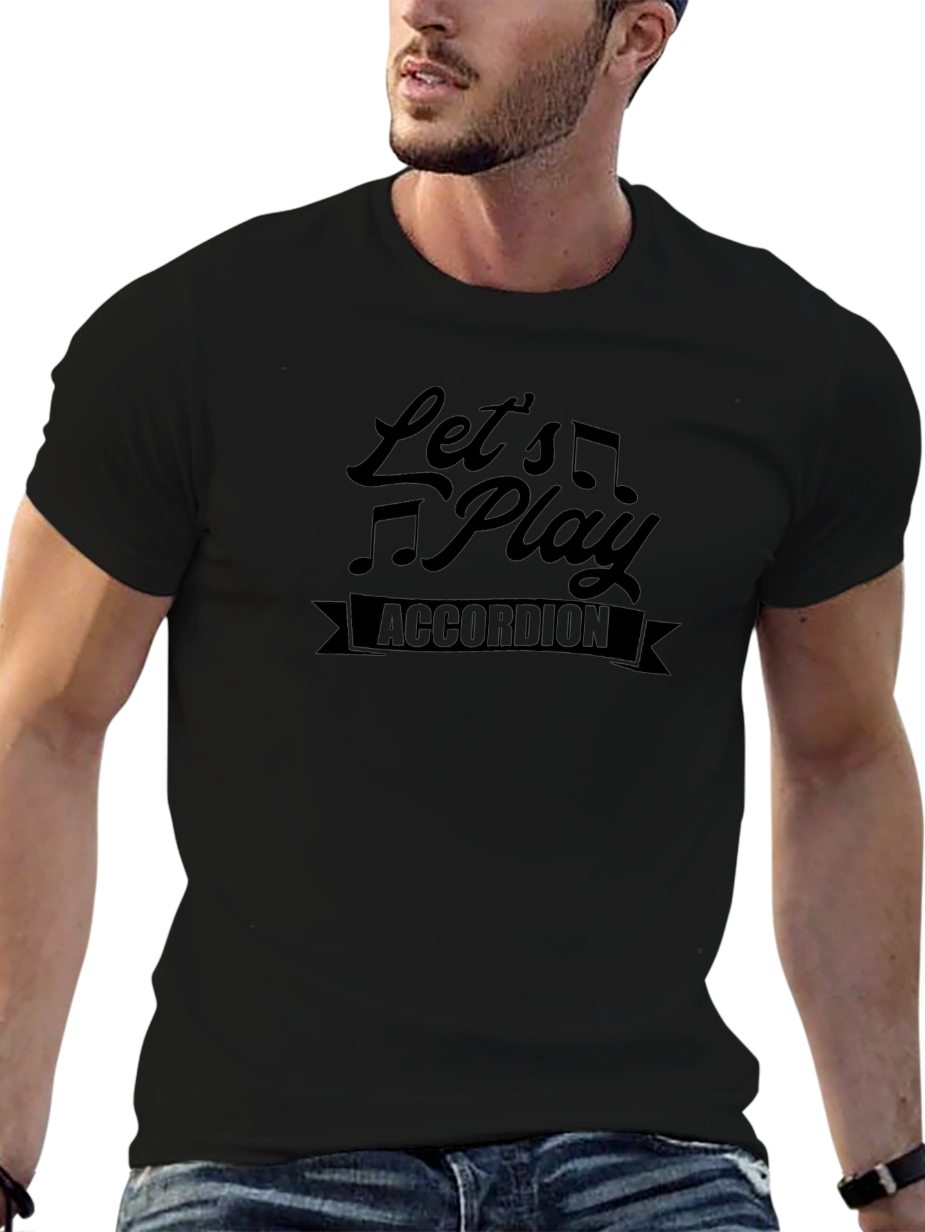 Lets Play Accordion Graphic Tee