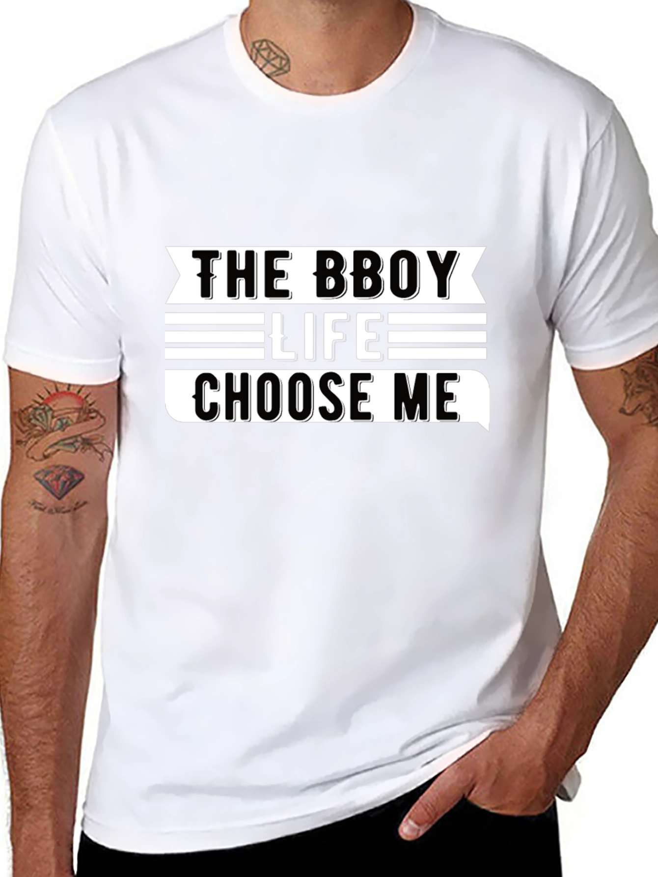 The Bboy Life Choose Me Black Graphic Tee
