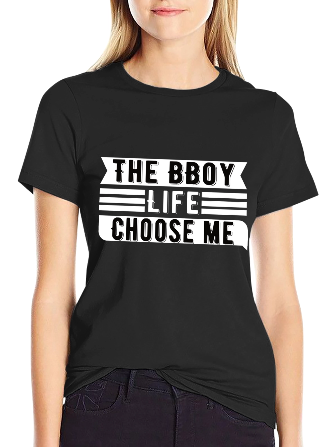 The Bboy Life Choose Me Black Graphic Tee