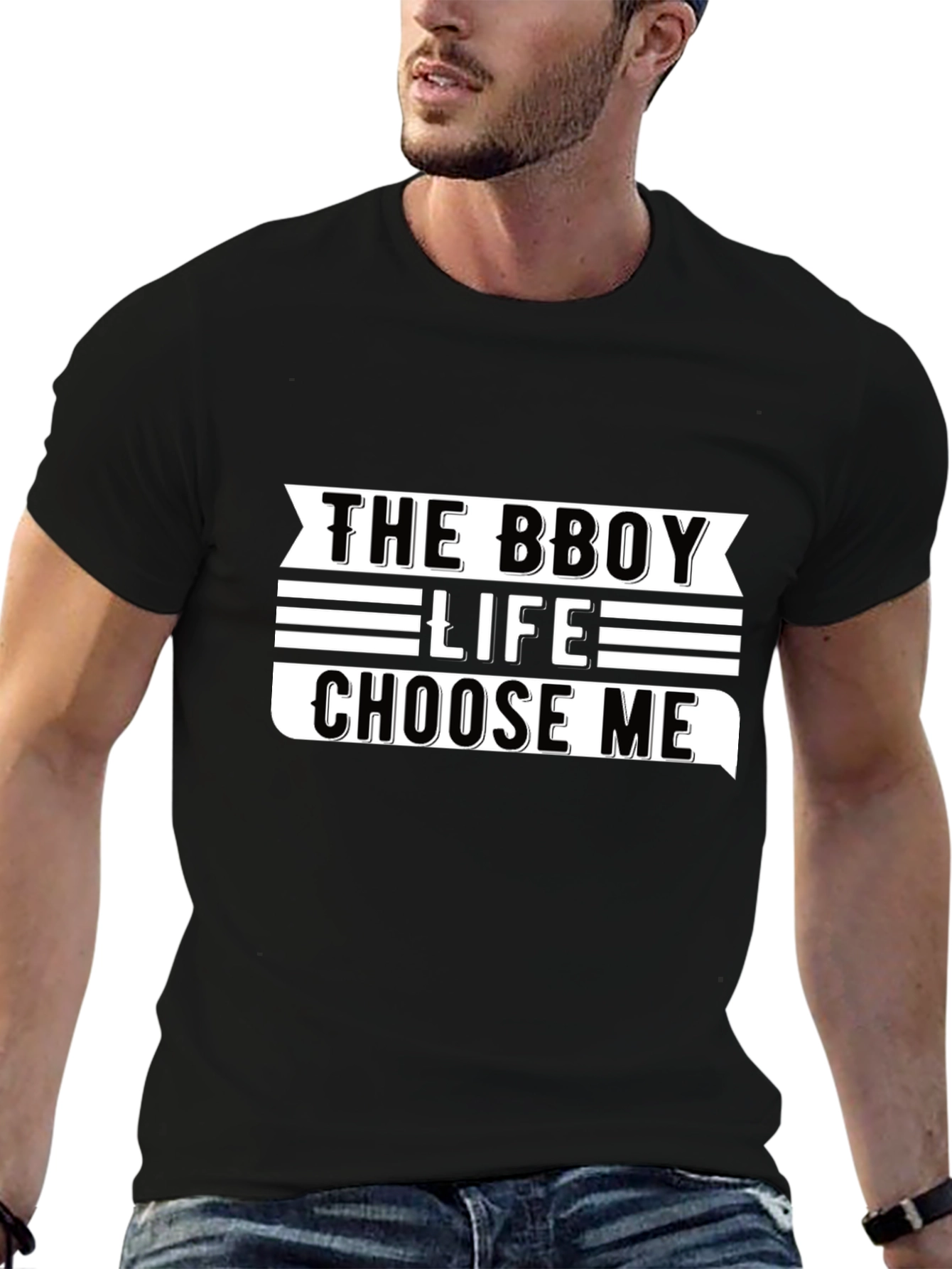 The Bboy Life Choose Me Black Graphic Tee