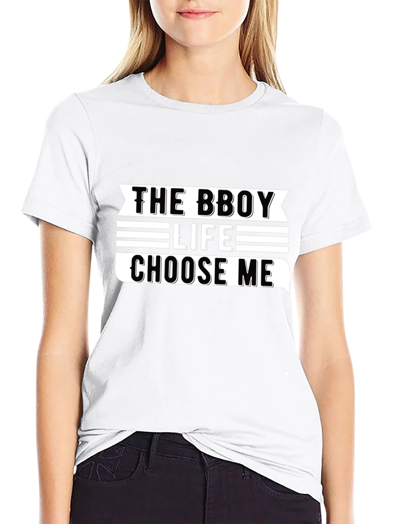 The Bboy Life Choose Me Black Graphic Tee