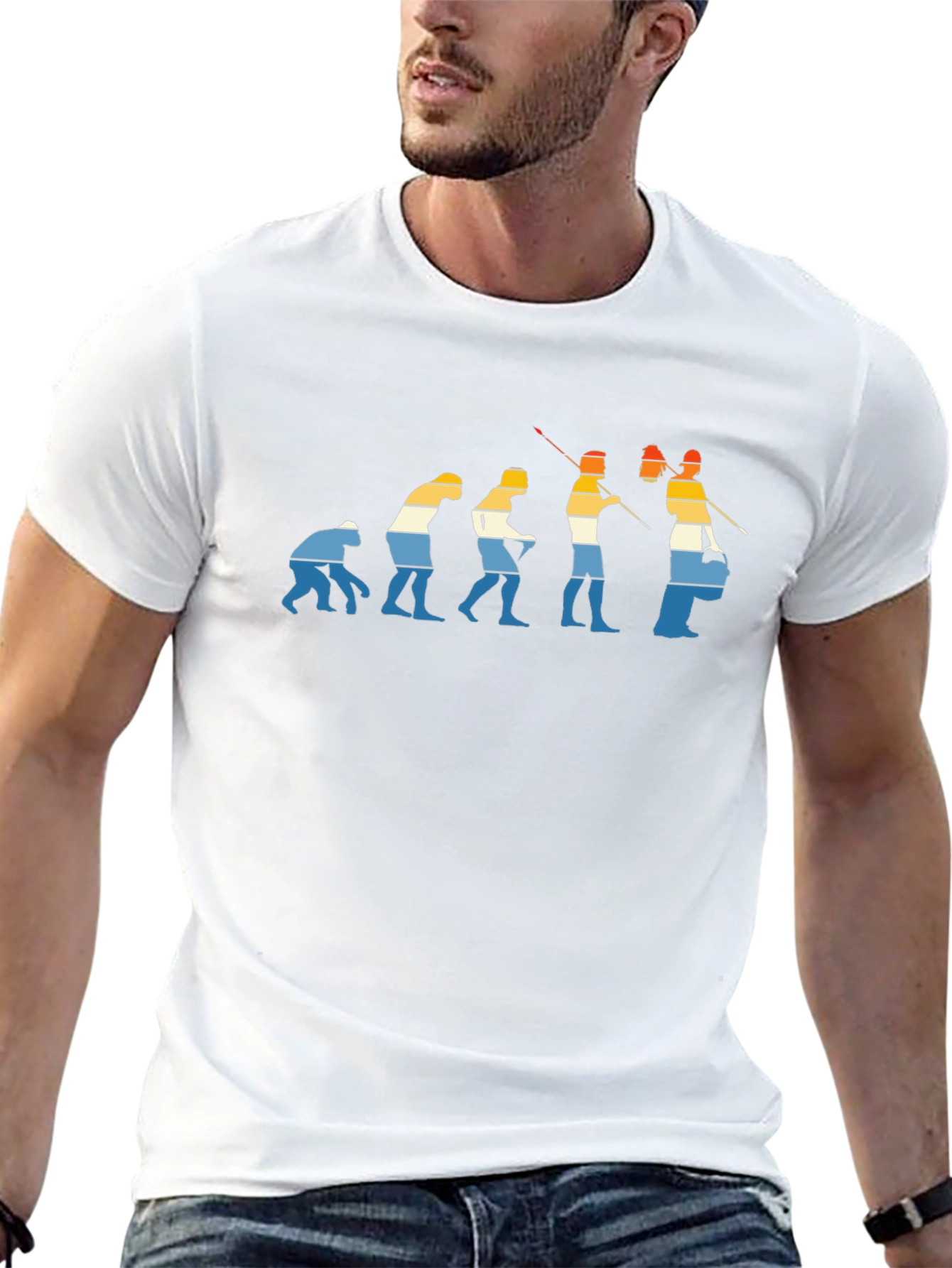 Drummer Evolution Black Graphic T-Shirt