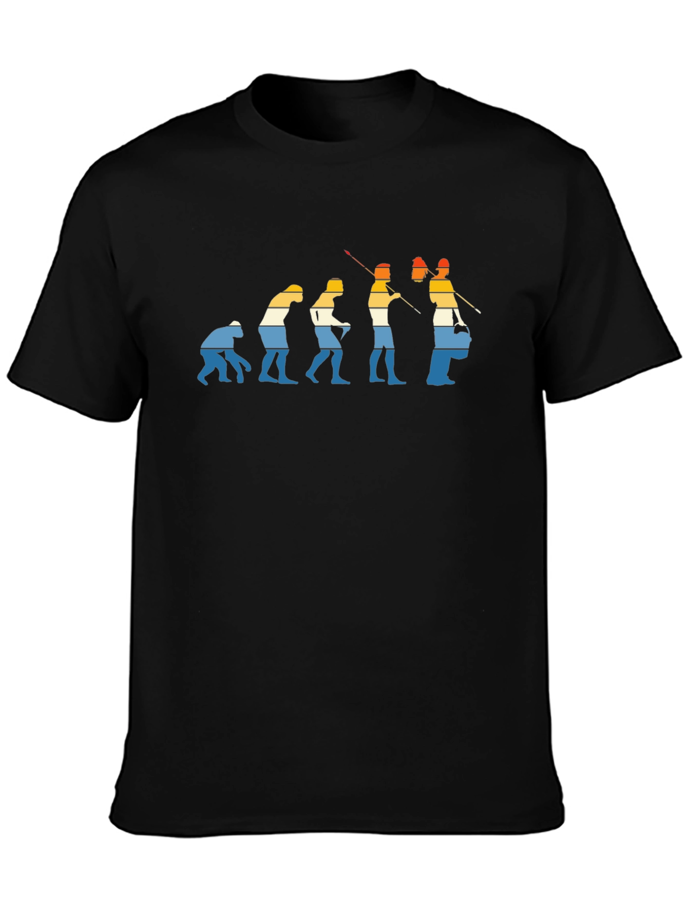 Drummer Evolution Black Graphic T-Shirt