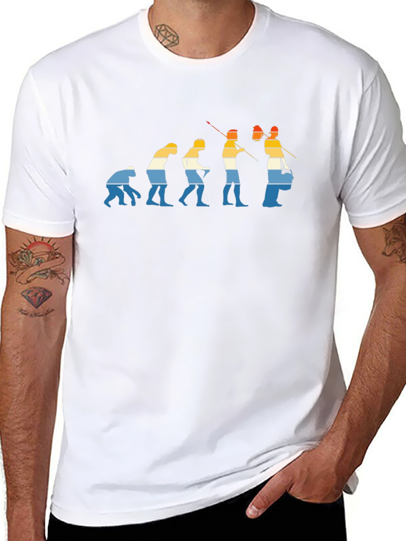 Drummer Evolution Black Graphic T-Shirt