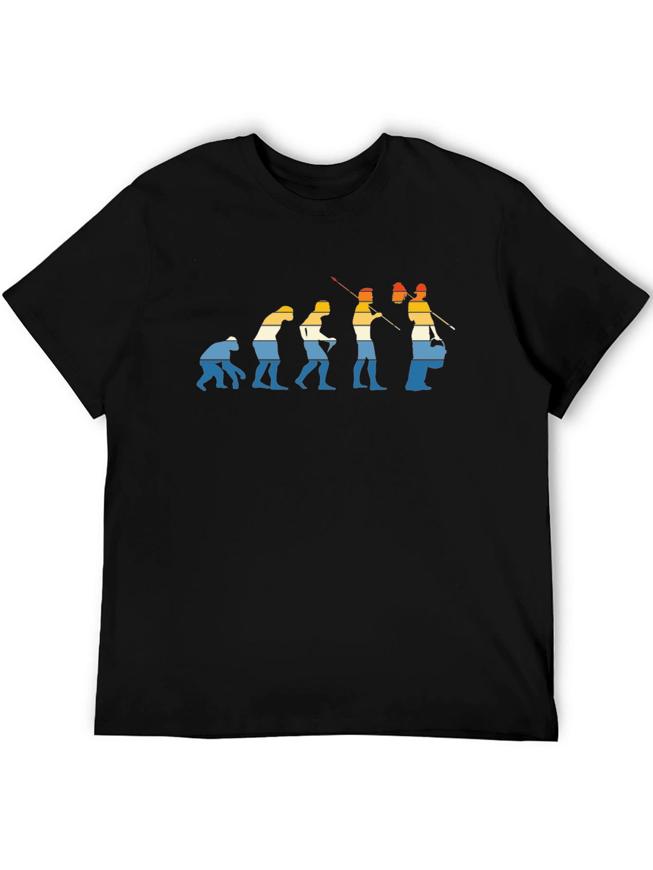 Drummer Evolution Black Graphic T-Shirt