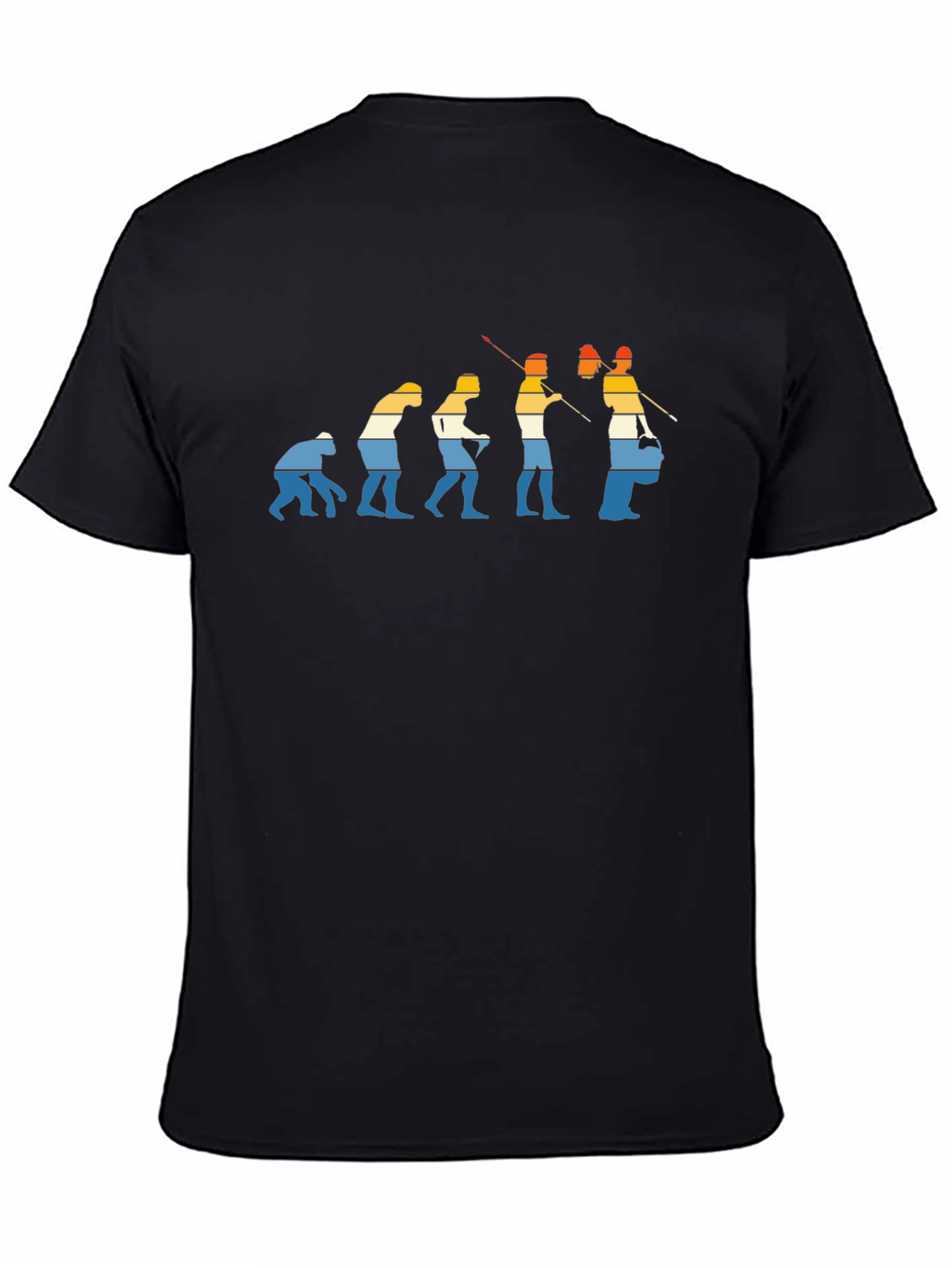 Drummer Evolution Black Graphic T-Shirt